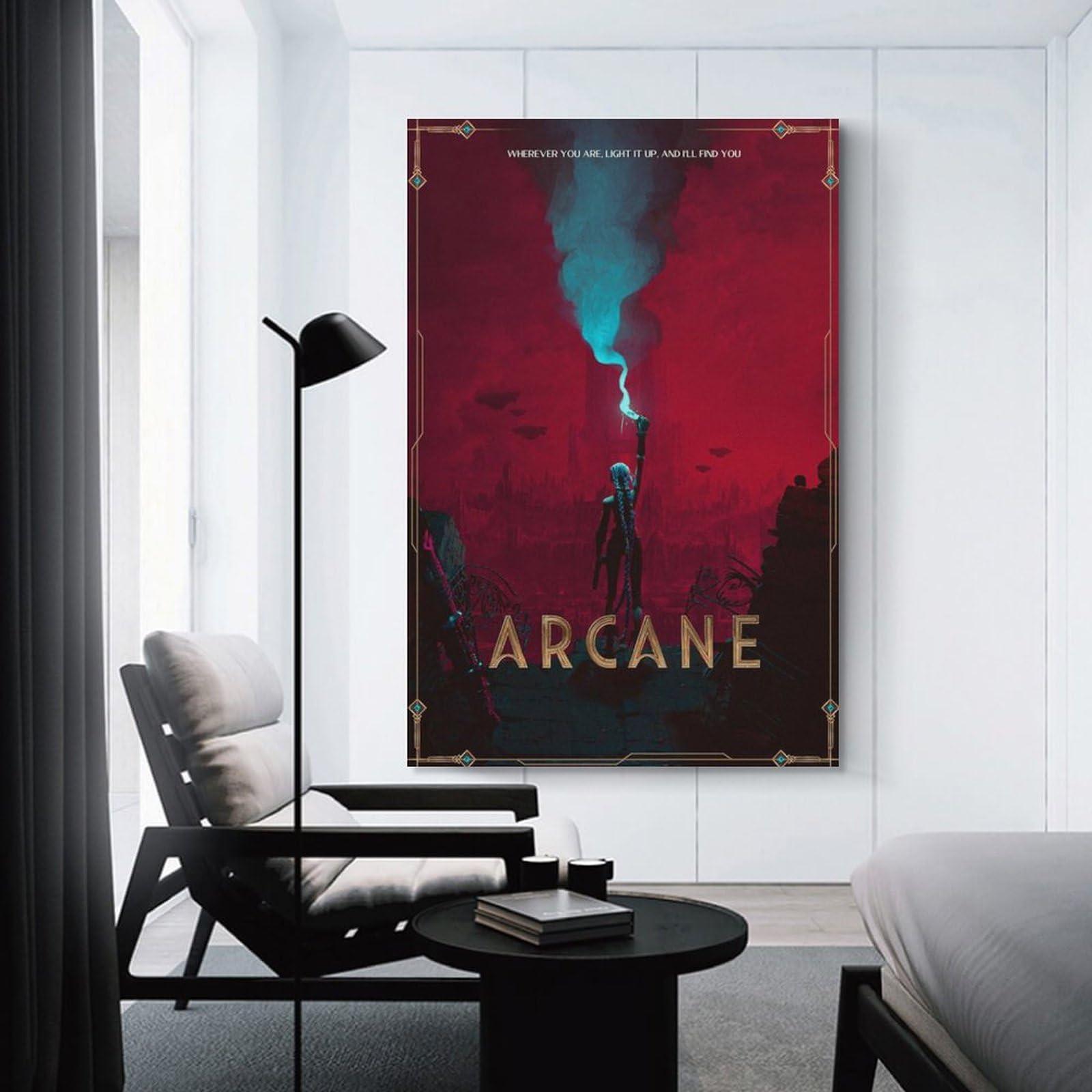 MWKGQXKL Arcane Canvas Poster Wall Art Decor Print Picture Paintings for Living Room Bedroom Decoration 12x18inch(30x45cm) - Image 3