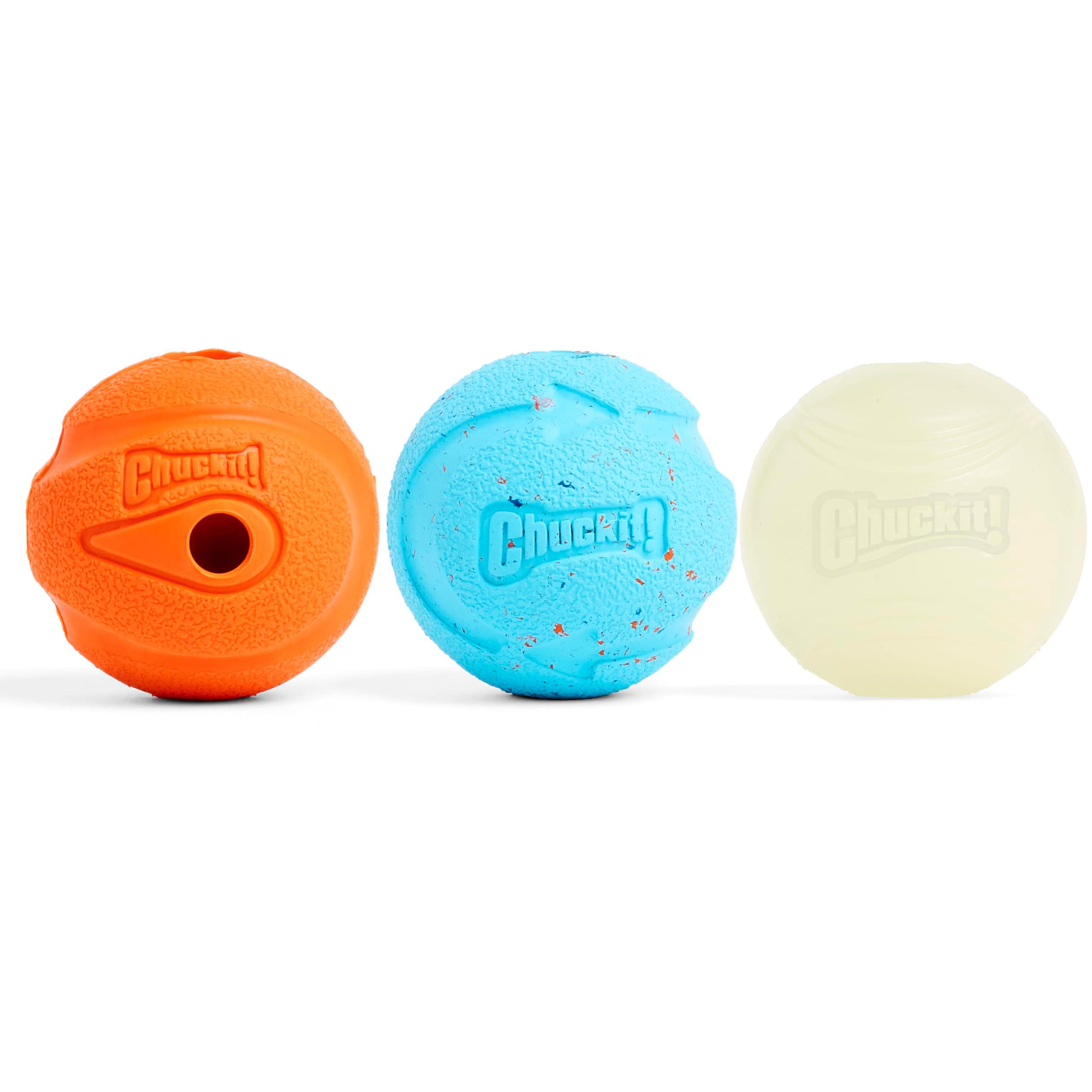 Chuckit Gen 1 Fetch Pack Dog Balls - Interactive Dog Toys, High-Bounce Fetch Ball, Floating Ultra and Rugged Balls, Durable - Size Medium, 2.5-inch Diameter, Set of 3 - Image 2