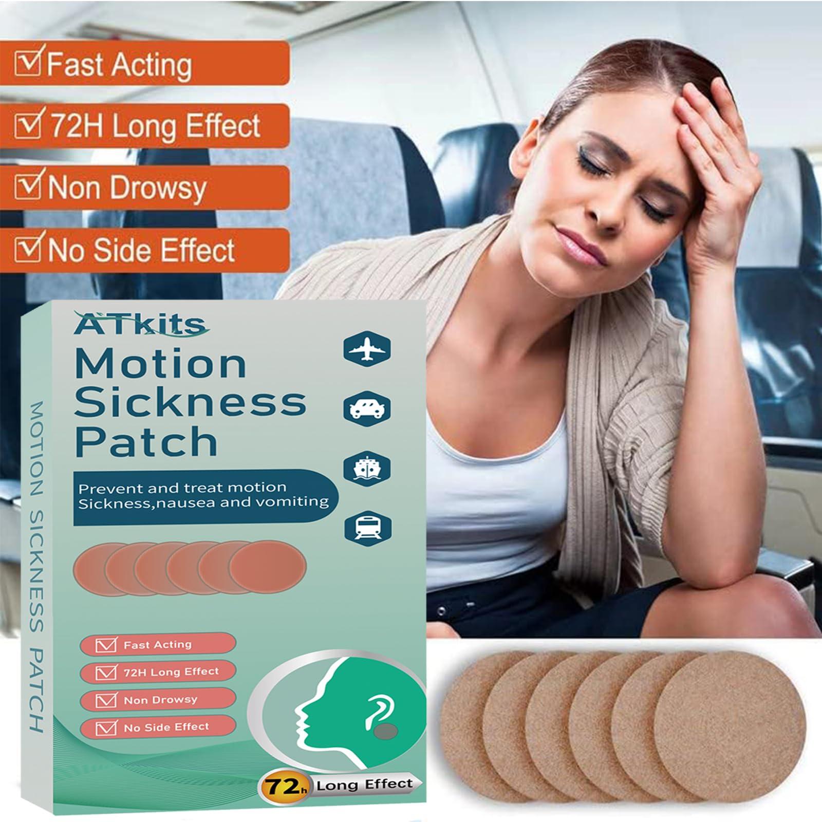 40PCS Motion Sickness Patches, Anti Nausea Sea Sickness Patch for Cruise, No Side Effects for Car and Boat Rides, Ships, Cruise and Airplane & Other Forms of Transport - for Adults and Kids (40PCS) - Image 2