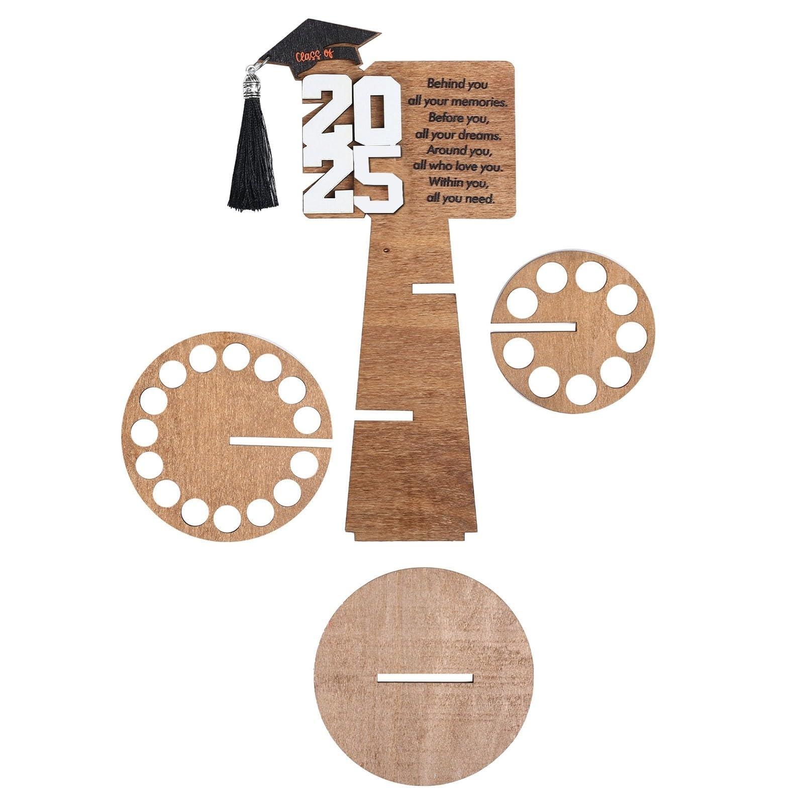 2025 Graduation Gifts - 2 Tier Graduation Cake Filled with Cash Money - Graduation Ornaments Funny Decorations Class Party Supplies Money Gift Ideas for Boys Girls High School College (1 Pcs) - Image 3