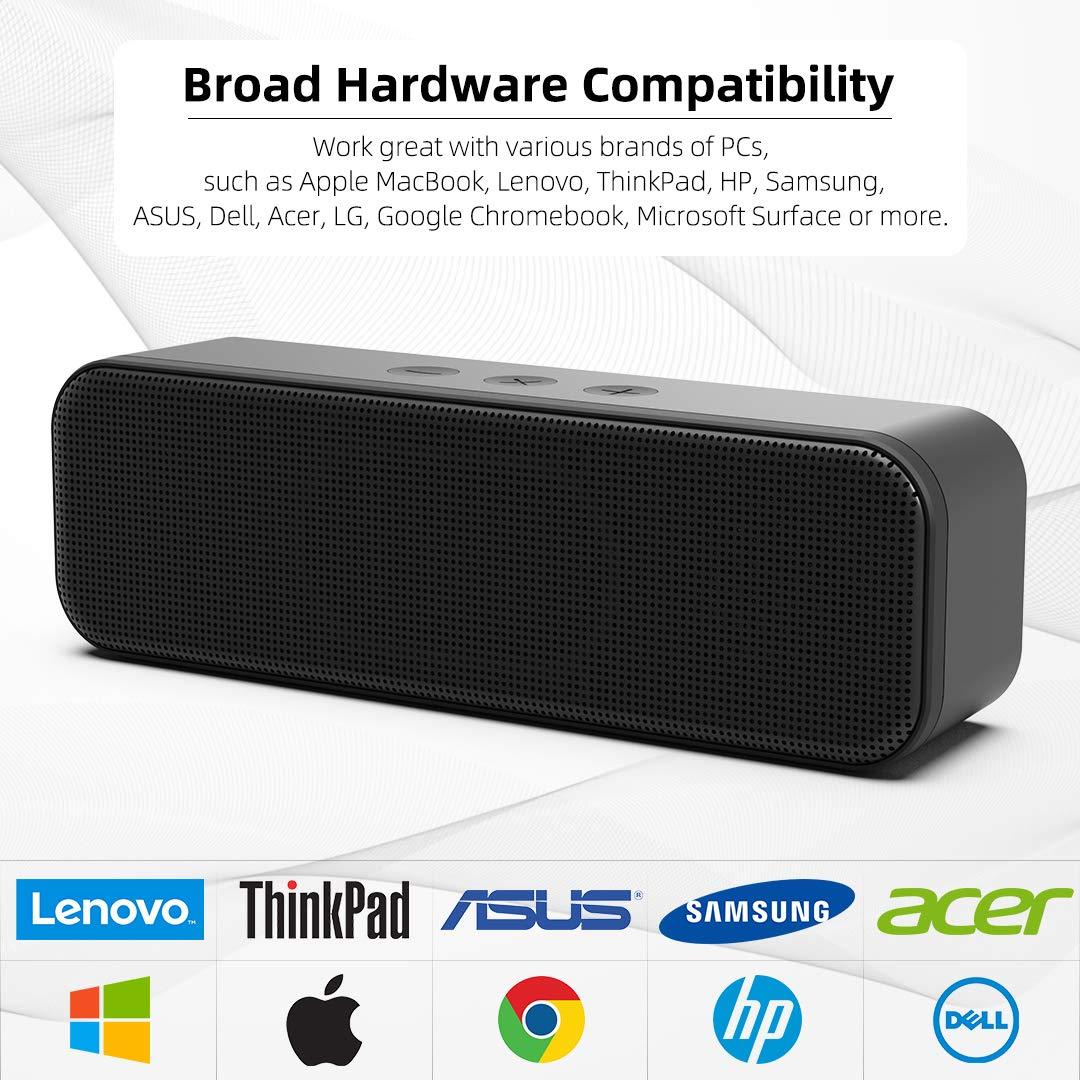 LIELONGREN [Newer] USB Computer Speaker for Desktop, Laptop Speaker, PC Speaker, Small Computer Soundbar with Hi-Quality Sound, Loud Control Volume, Rich Bass - Image 5