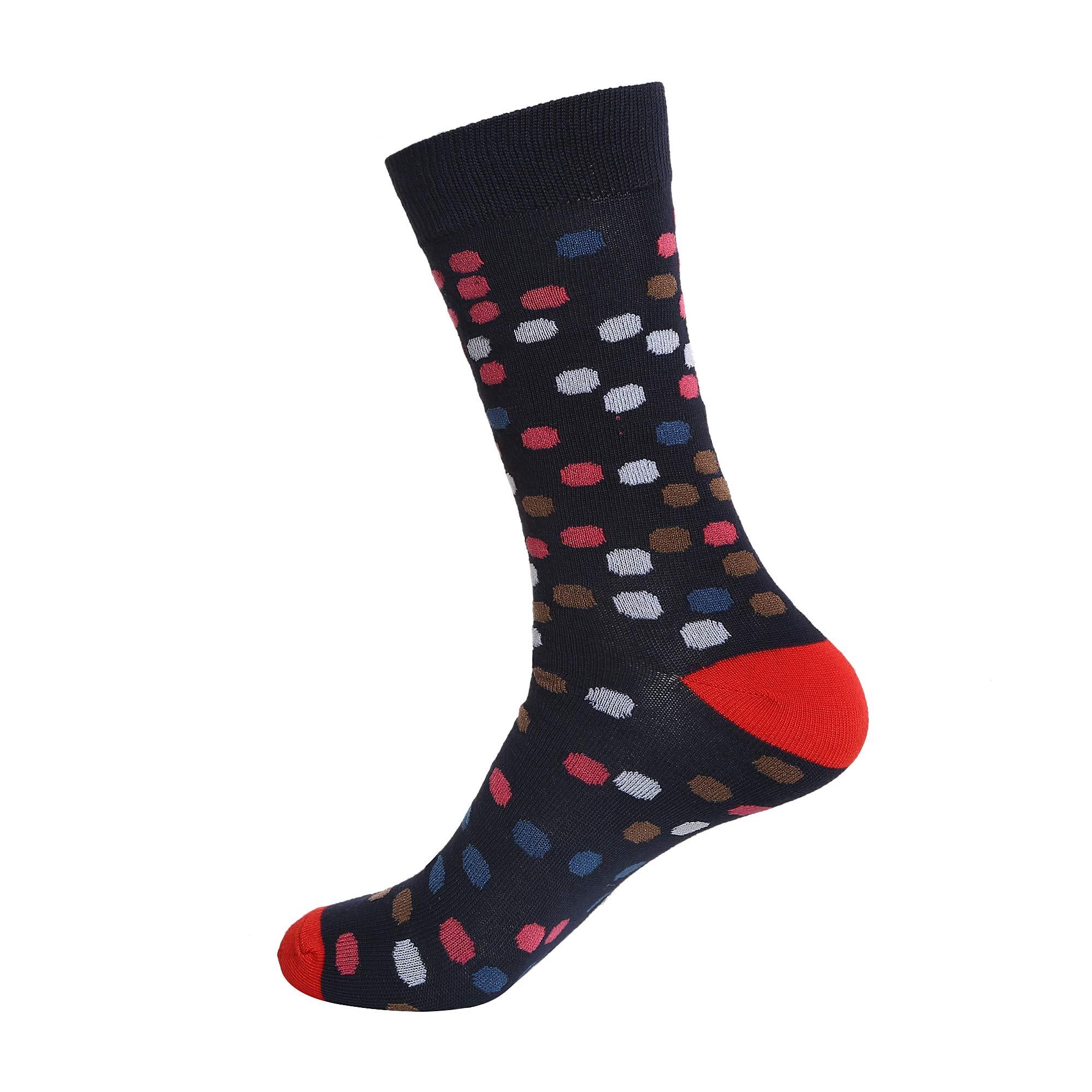 Gelante 12 Pairs Mens Cotton Funny Crazy Colorful Crew Dress Sock - Image 4