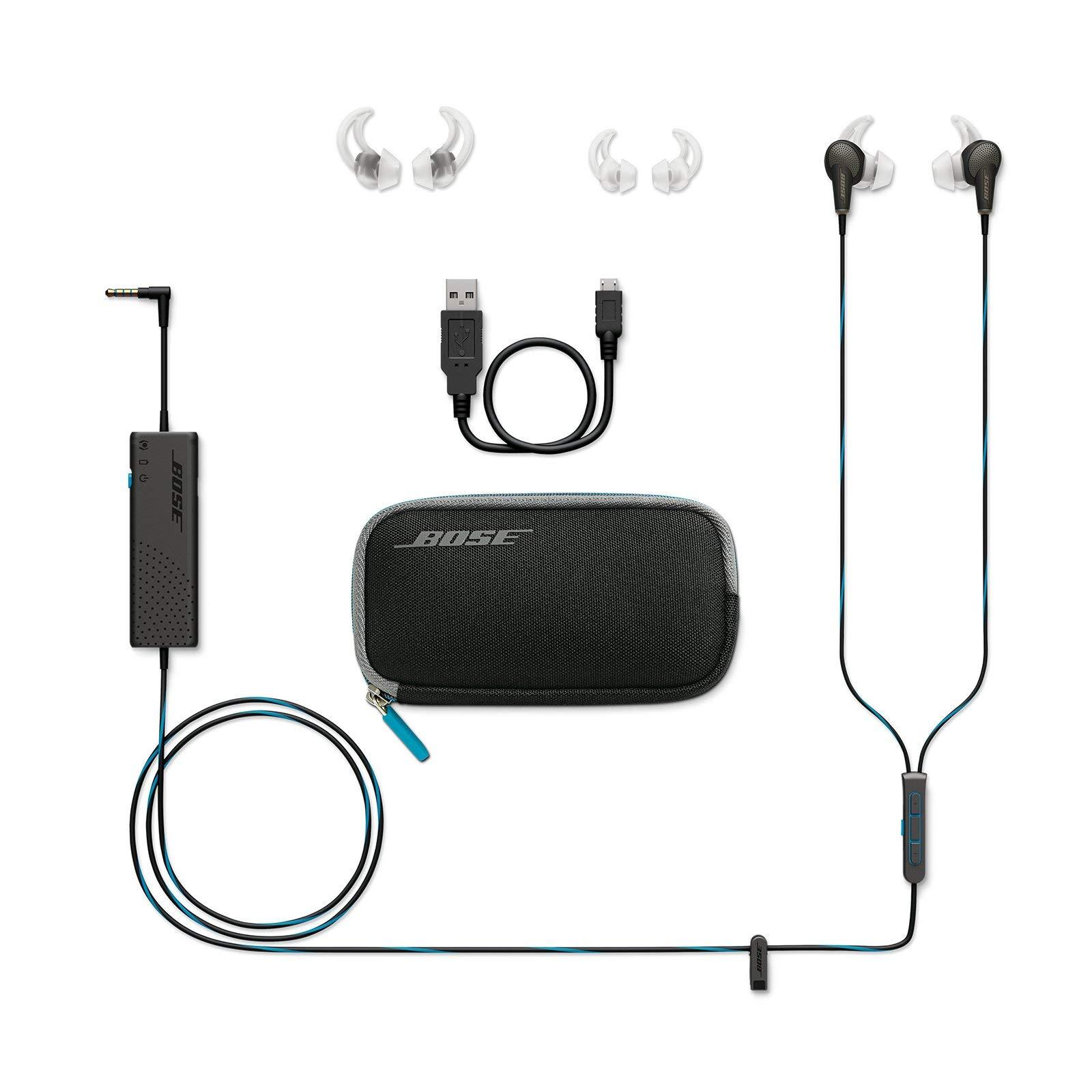 Bose 718840-0010 QuietComfort 20 Acoustic Noise Cancelling Headphones, Samsung and Android Devices, Black (Renewed) - Image 4