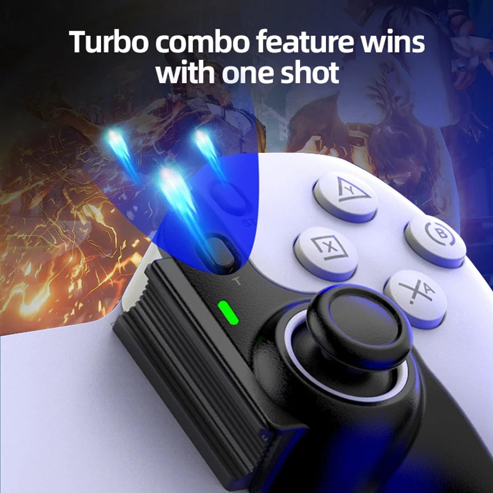 MAGIC BLOCK Mobile Game Controller for iPhone/iPad/Android/Tablet/Switch/PS4/PC, Wireless Game Controller, Support Streaming/Cloud Gaming, Hall-Rocker, 6-Axis Gyro Sensor(White) - Image 5
