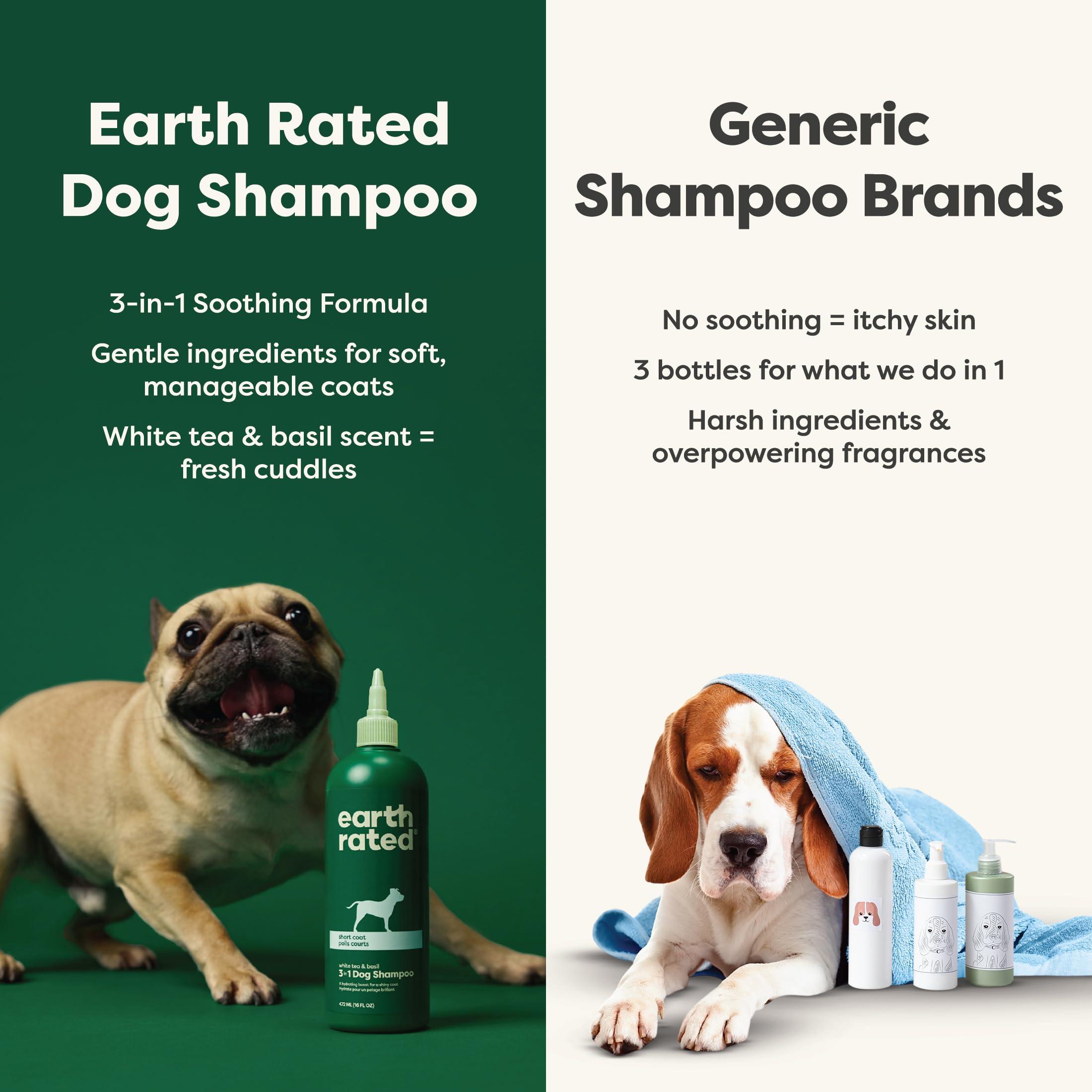 Earth Rated 3-in-1 Soothing Dog Shampoo and Conditioner, Deodorizing Oatmeal Shampoos for Dogs and Puppies, Great for Smelly Pets, White Tea and Basil Scent, 16 oz - Image 7
