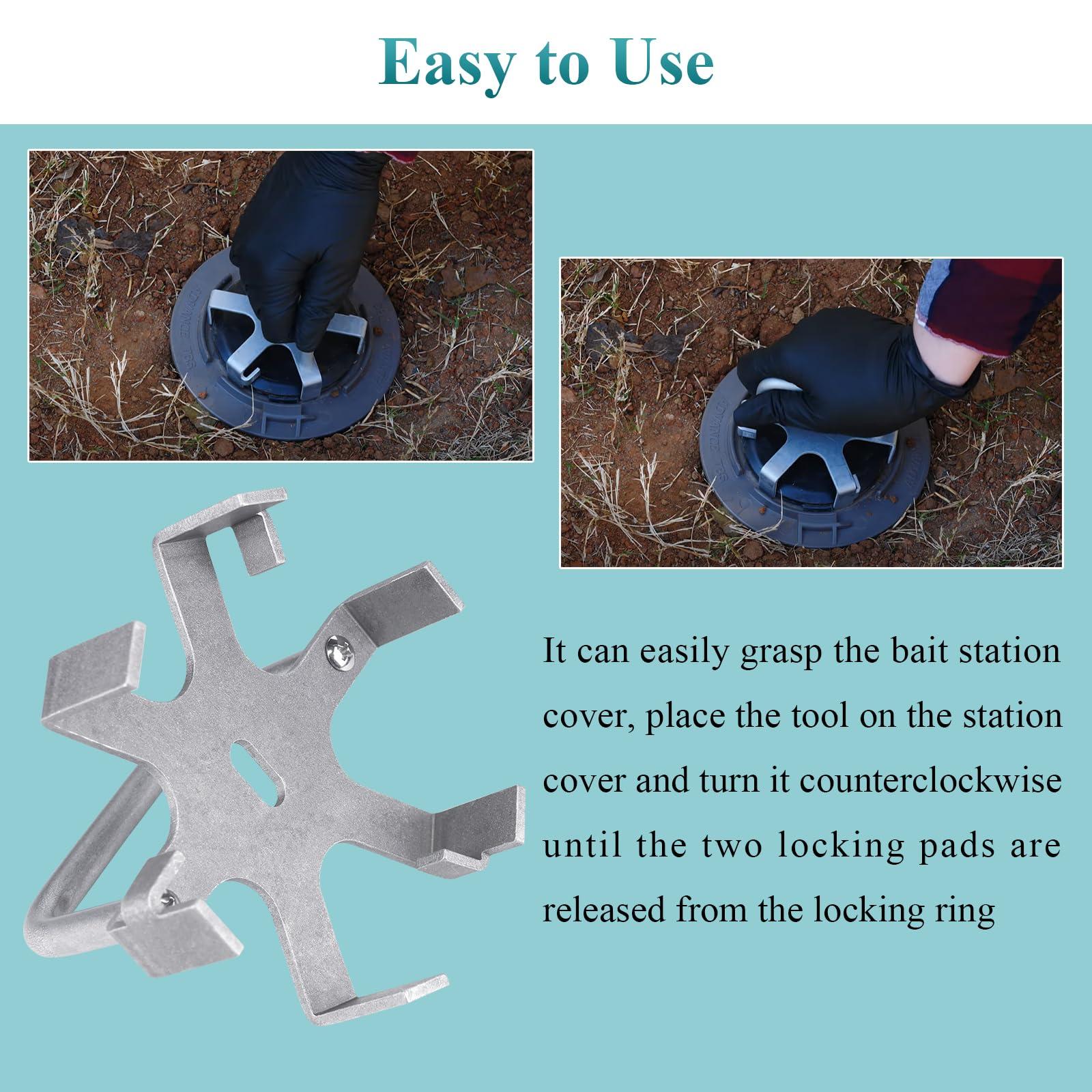 Metal Spider Access Tool, Lid Removal Tool Fit for Advance Termi te Bait Stations, Easily and Bulk Open Your Termi te Bait Stations Trap Lid (Access Tool) - Image 6
