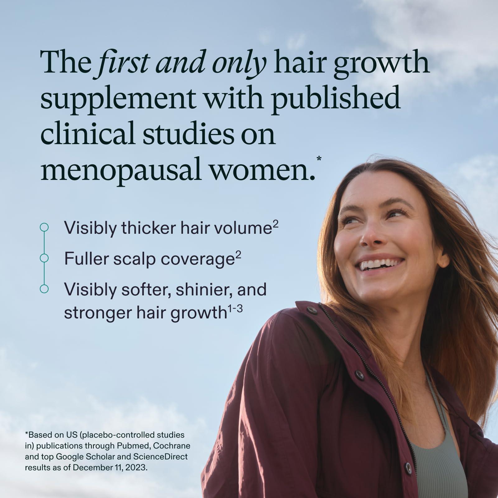 Nutrafol Women's Balance Hair Growth Supplements, Ages 45 and Up, Clinically Proven for Visibly Thicker Hair and Scalp Coverage in 3-6 Months, Dermatologist Recommended - 1 Month Supply Refill Pouch - Image 3