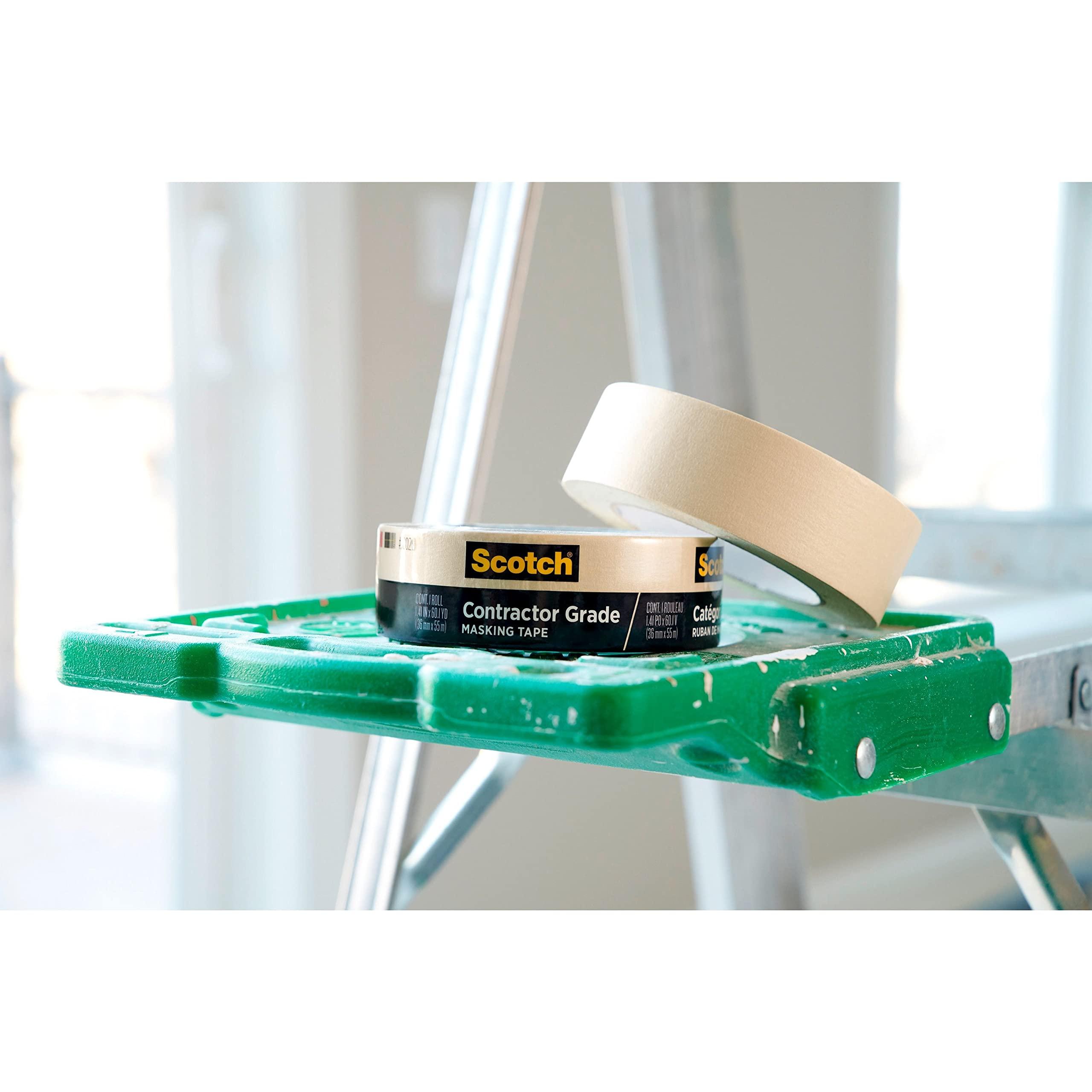 Scotch Contractor Grade Masking Tape, 0.94 inches by 60.1 Yards (540 Yards Total), 2020, 9 Rolls - Image 16