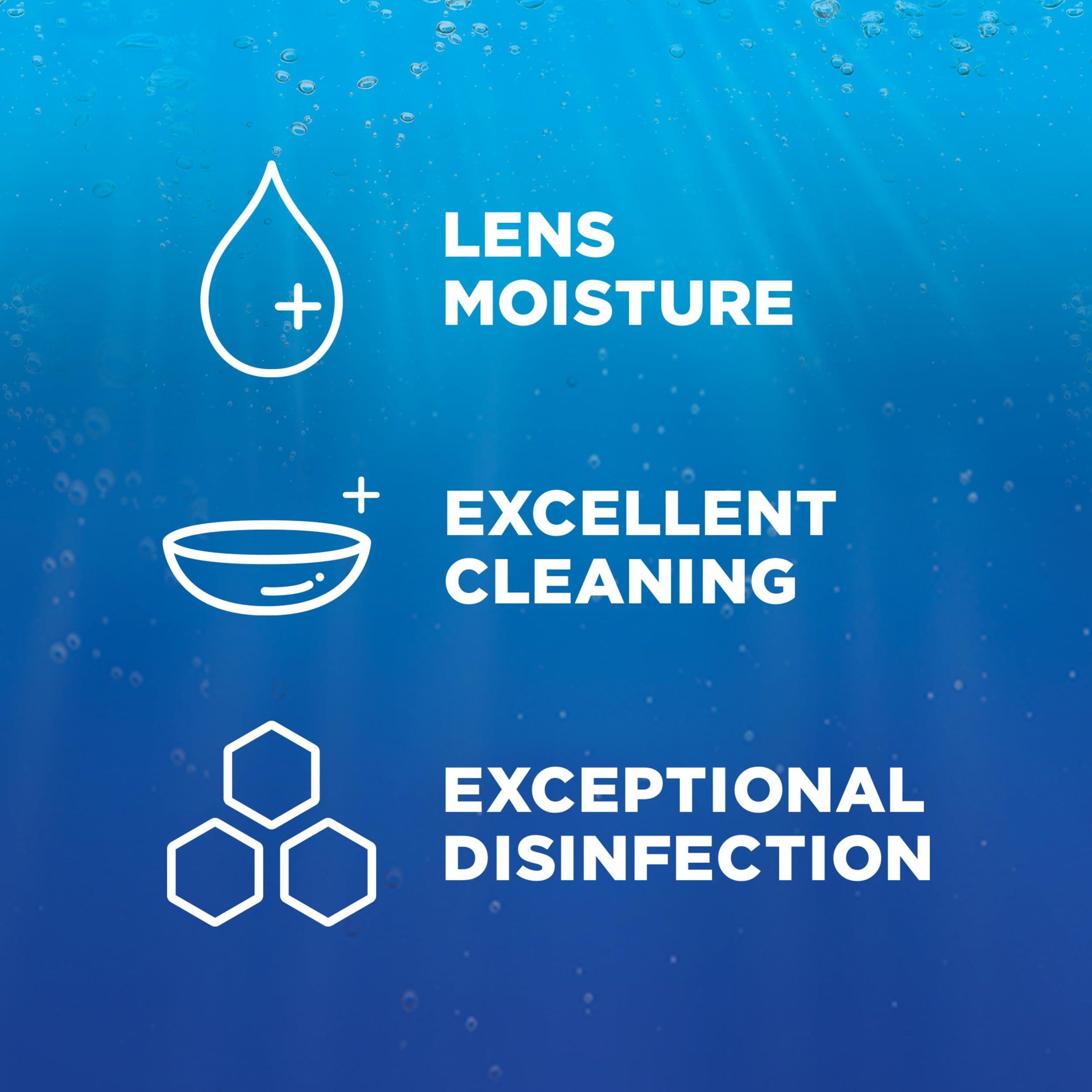 Renu Contact Lens Solution, Advanced Formula, Multi-Purpose Solution with Lens Case, Gently Cleans, Disinfects, Moisturizes & Hydrates Soft Lenses, 16 Fl Oz (Pack of 2) + Travel Size 2 Fl Oz - Image 3