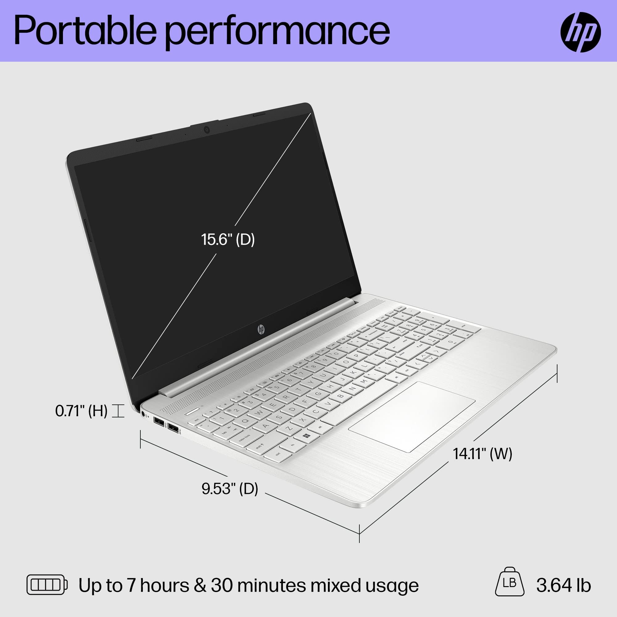 HP 15.6 inch Laptop, FHD Display, 12th Gen Intel Core i5, 16 GB RAM, 512 GB SSD, Intel Iris Xe Graphics, Windows 11 Home, 15-dy5399nr (2023),Silver - Image 7
