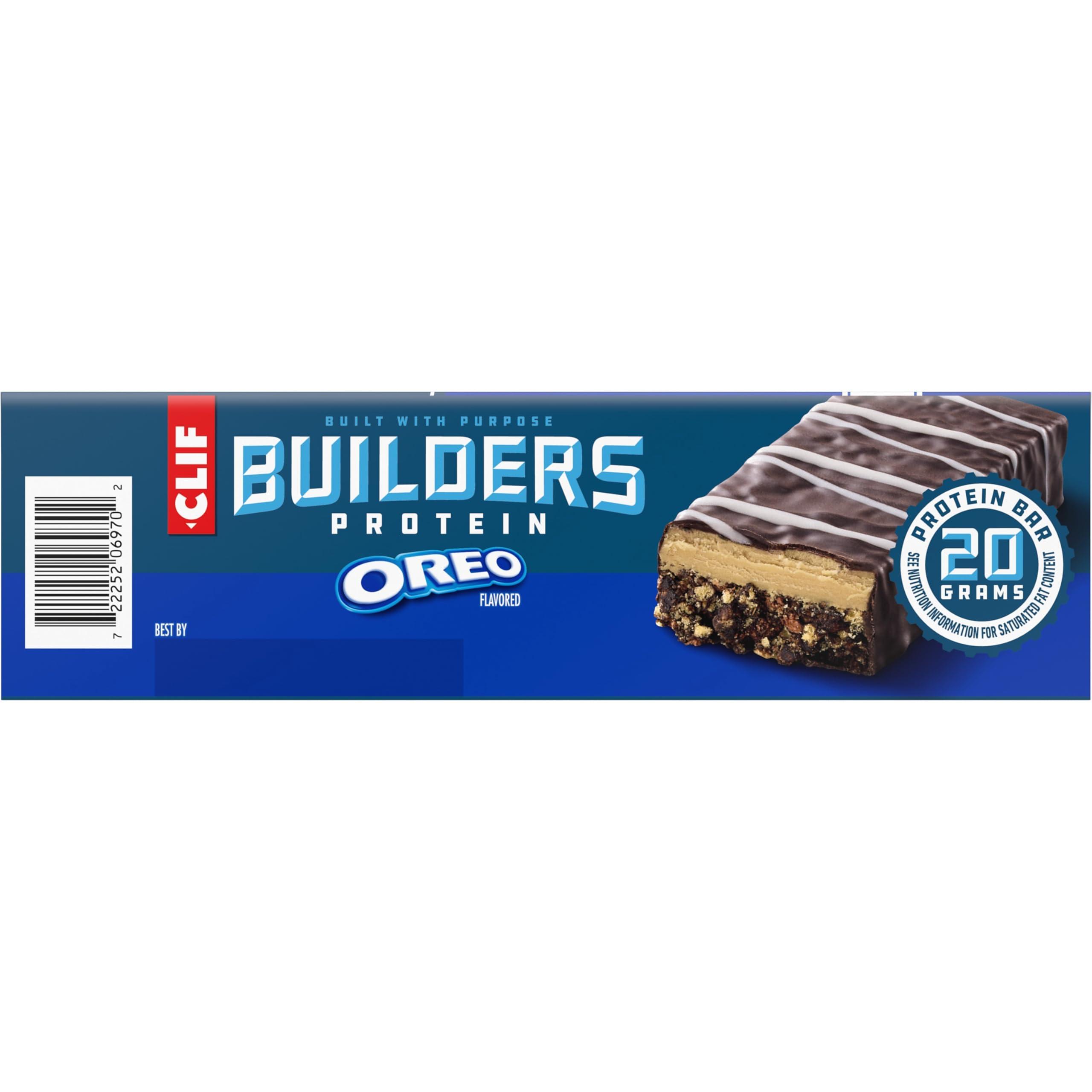 CLIF BUILDERS Protein Bars - OREO-Flavored - 20g Plant Based Protein - Gluten Free - Non-GMO - Low Glycemic - No Artificial Sweeteners - 2.4 oz. (12 Pack) - Image 7