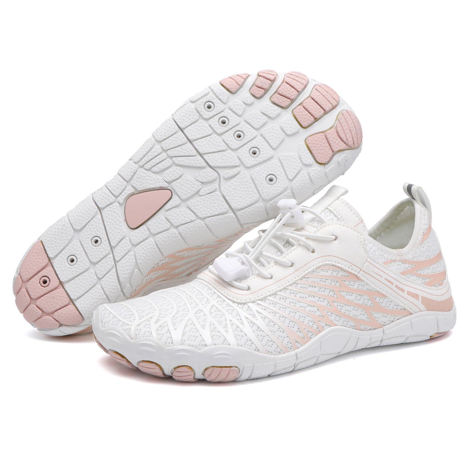 YVIPO Hike Barefoot Shoes for Women Men Breathable & Non-Slip Athletic Barefoot Wide Toe Water Shoes Lightweight