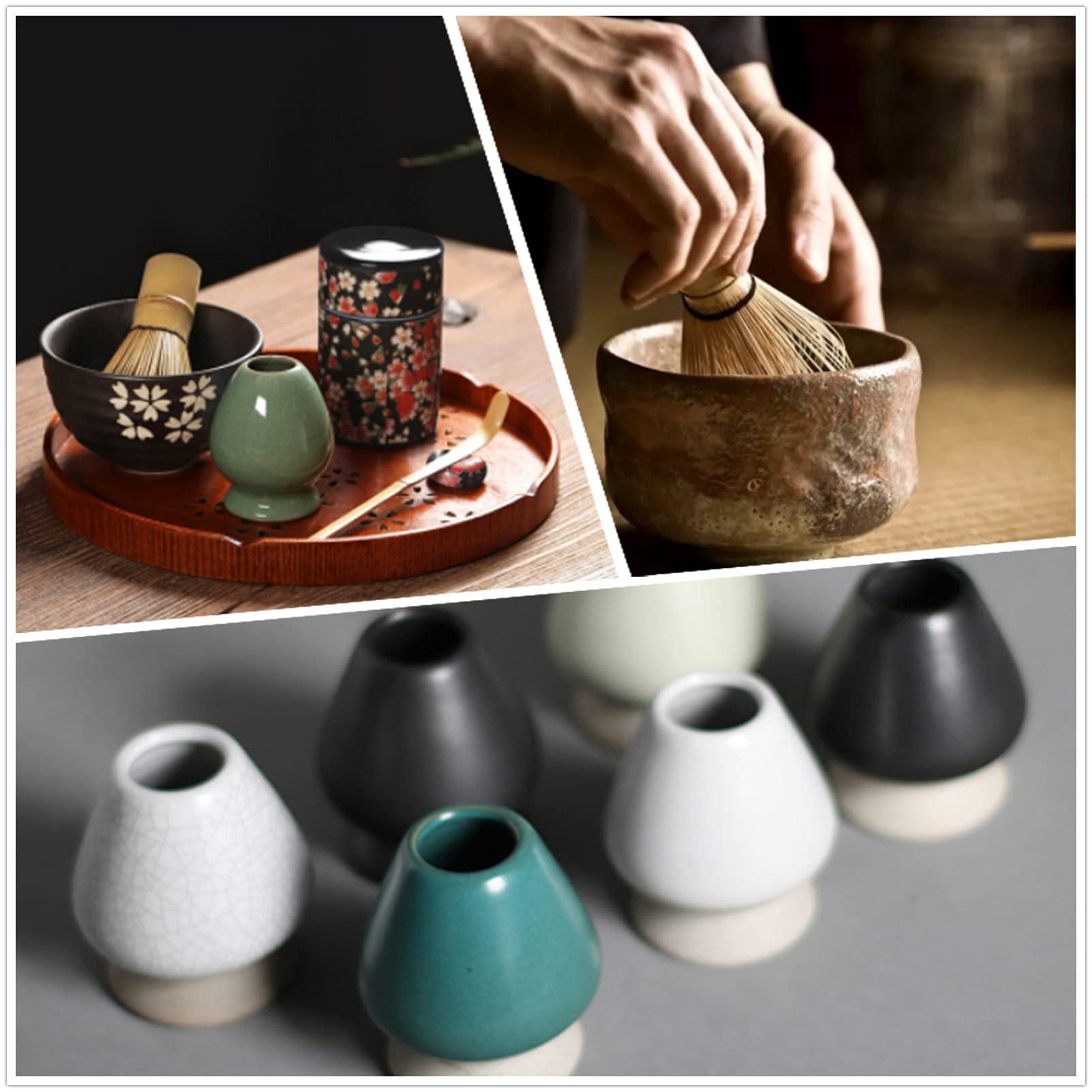 Matcha Tea Whisk Holder Ceramic Holder for Bamboo Matcha Chasen fit for Matcha Chasen Tea Set Accessories (White 2) - Image 7