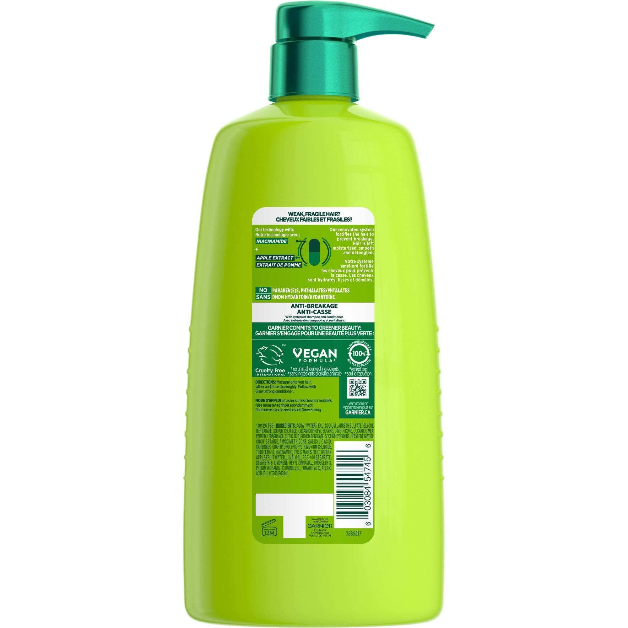 Garnier Fructis Grow Strong Shampoo, 33.8 Fl Oz, 1 Count (Packaging May Vary) - Image 2