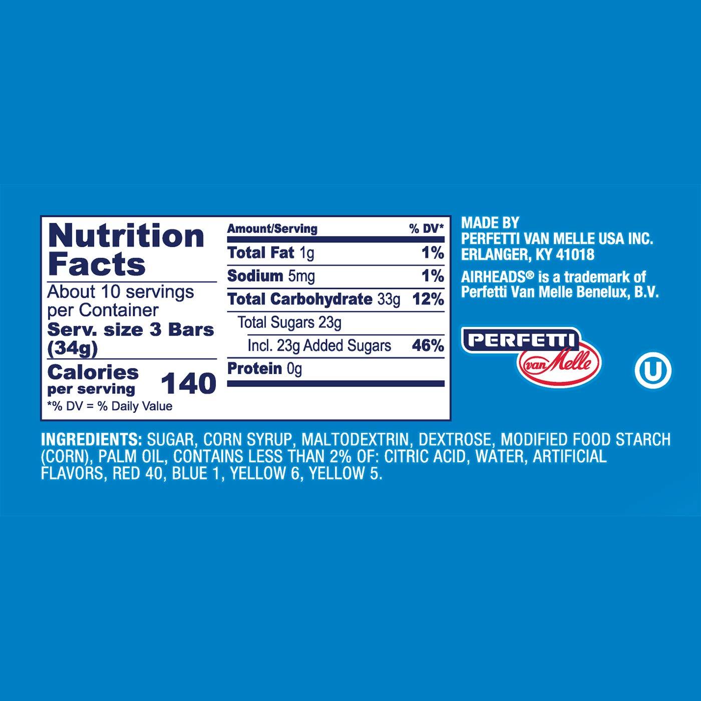 Airheads Candy, Variety Bag, Individually Wrapped Assorted Fruit Mini Bars, Party, Non-Melting, 12oz (1 Bag) - Image 2