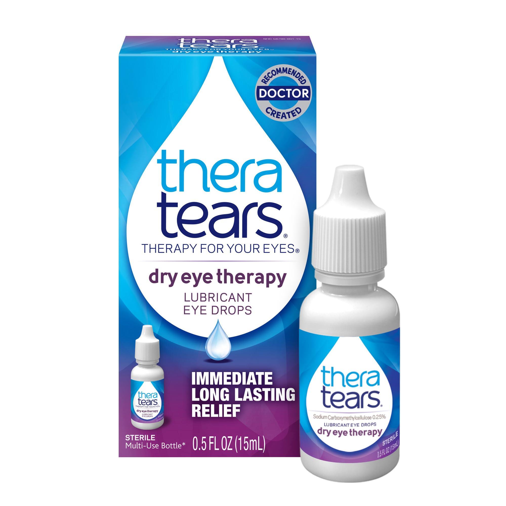 TheraTears Dry Eye Therapy Eye Drops for Dry Eyes, 0.5 Fl Oz