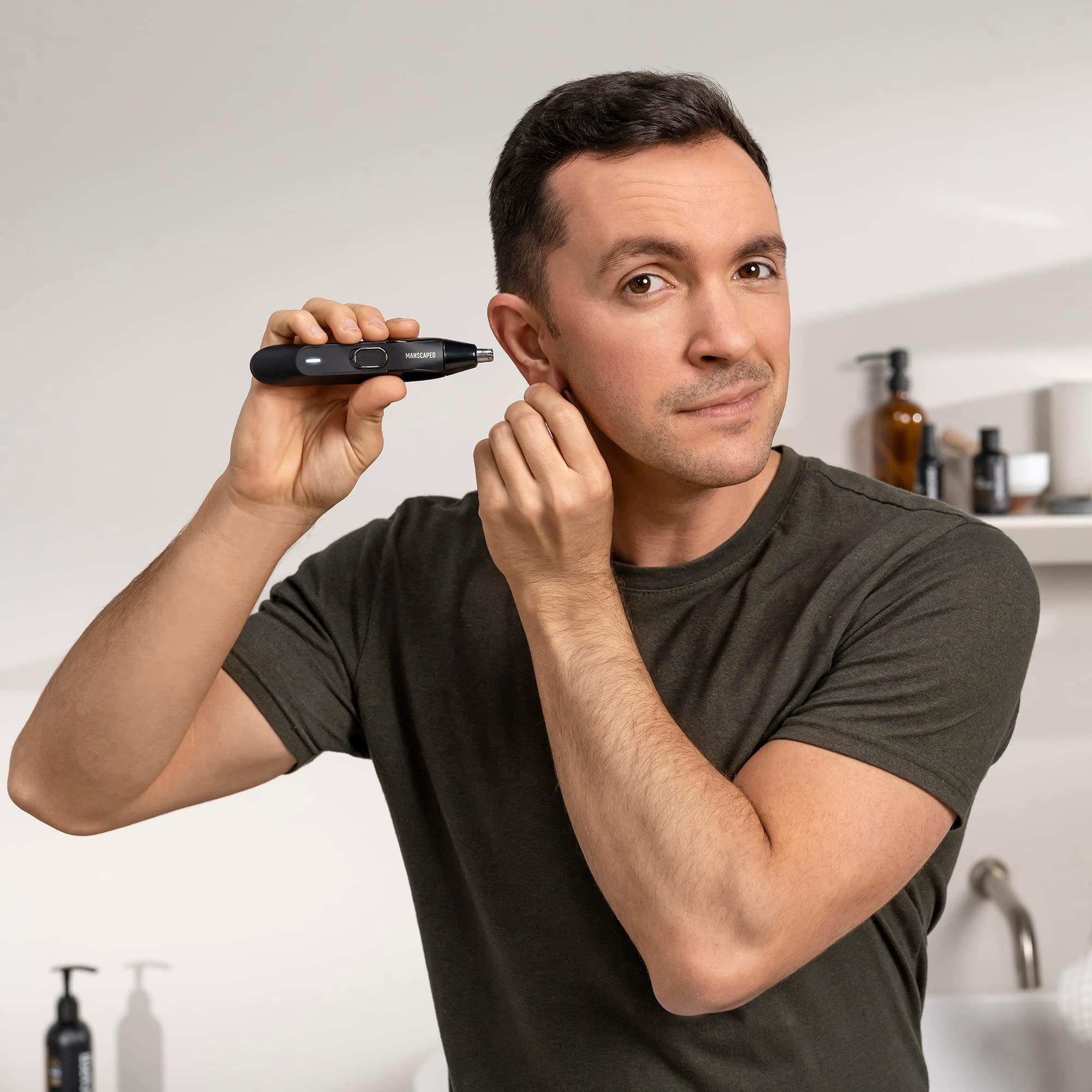 MANSCAPED® Weed Whacker® 2.0 Electric Nose & Ear Hair Trimmer – 7,000 RPM Precision Tool with Rechargeable Battery, Wet/Dry, Easy to Clean, Improved Stainless Steel Replaceable Blade - Image 9