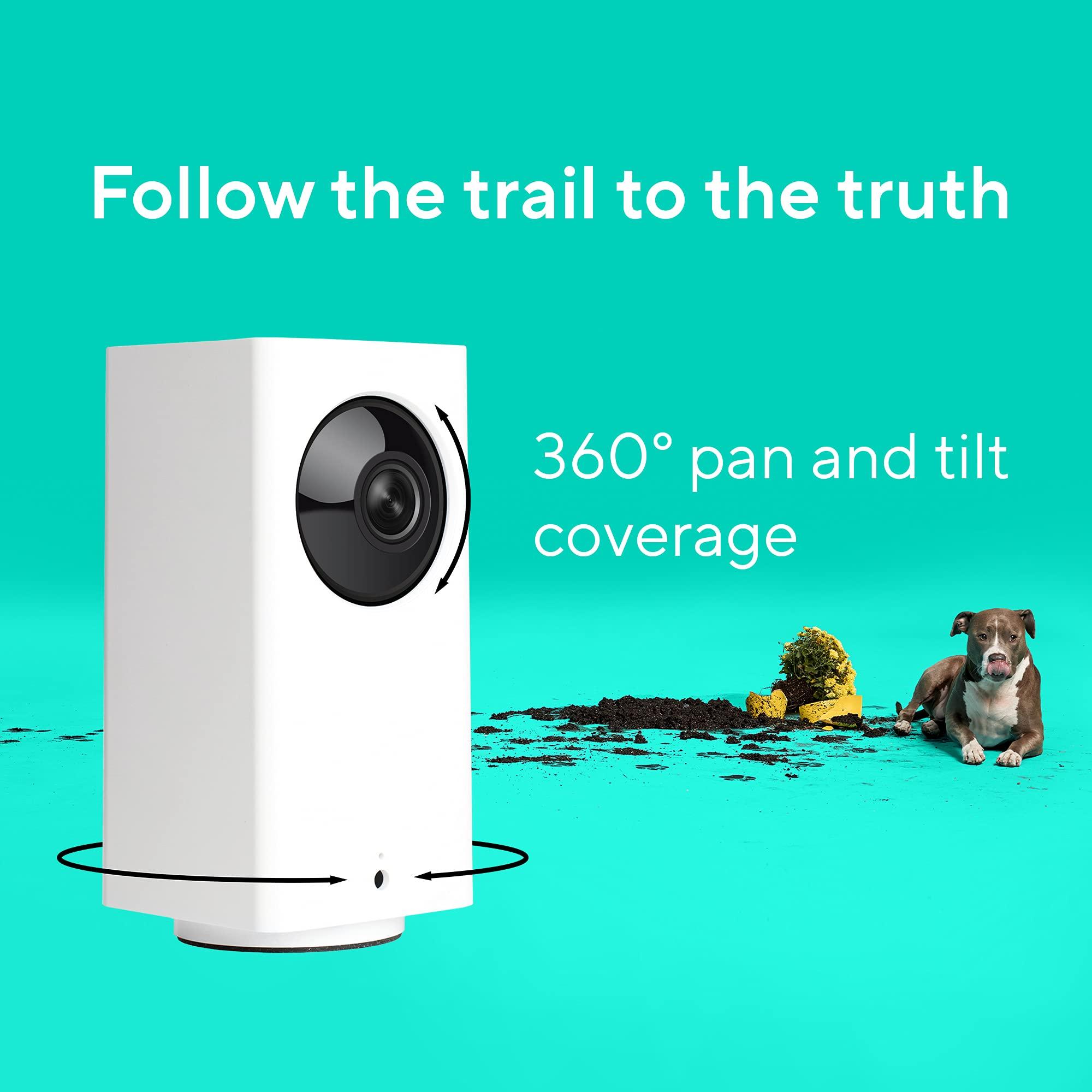 Wyze Cam Pan v2 360° Pet Camera with Phone App PTZ Indoor Smart Security Camera for Dog Cat Baby Elderly Monitoring, 2-Pack - Image 5