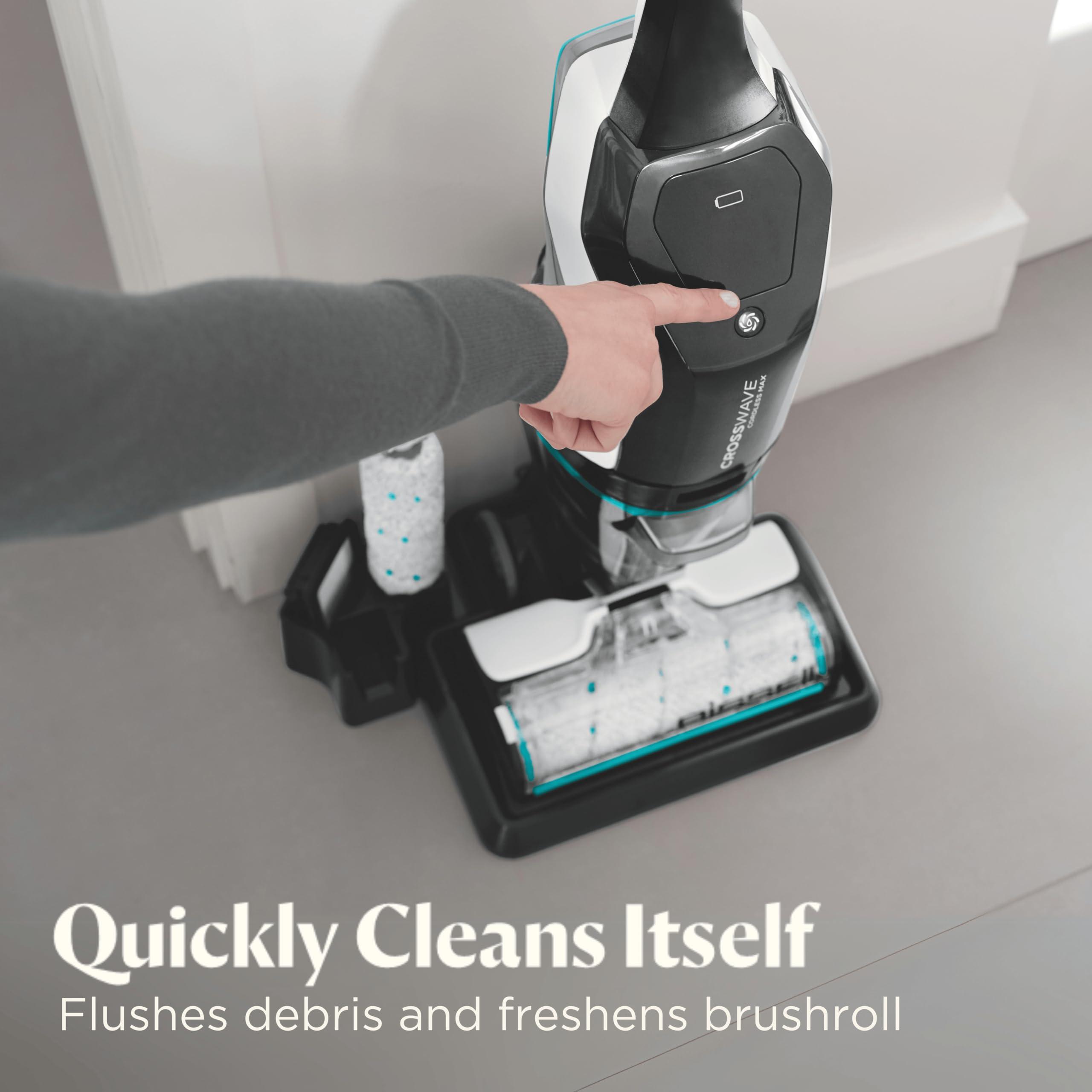 Bissell CrossWave Cordless Max Vacuum Mop All in One Wet and Dry Vac Combo Hard Floor Cleaner and Area Rugs, Cordless Mop, Pack-in Formulas Included, 2554A - Image 6
