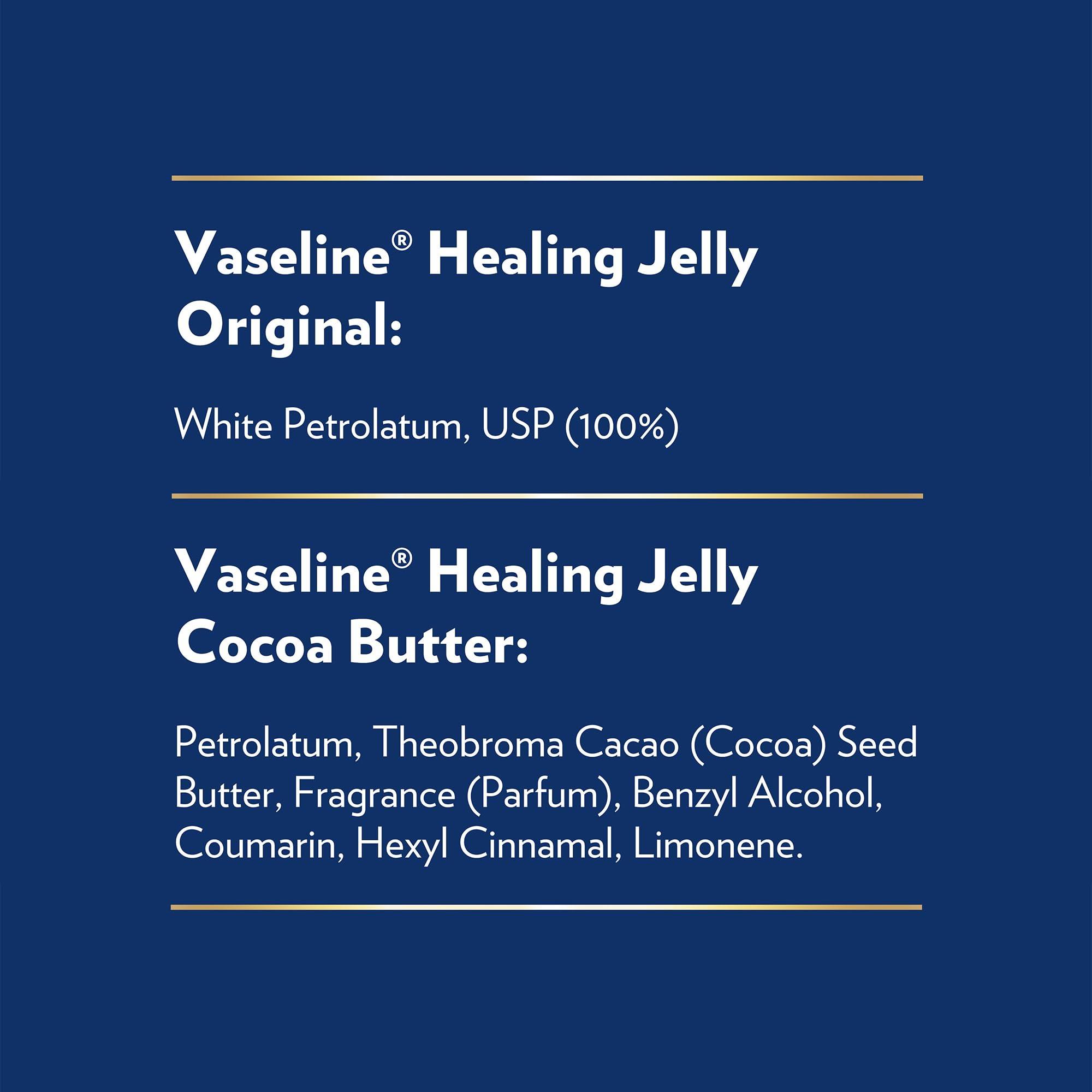 Vaseline Healing Jelly Travel-Size (Variety Pack) Cocoa Butter, Original - Image 7
