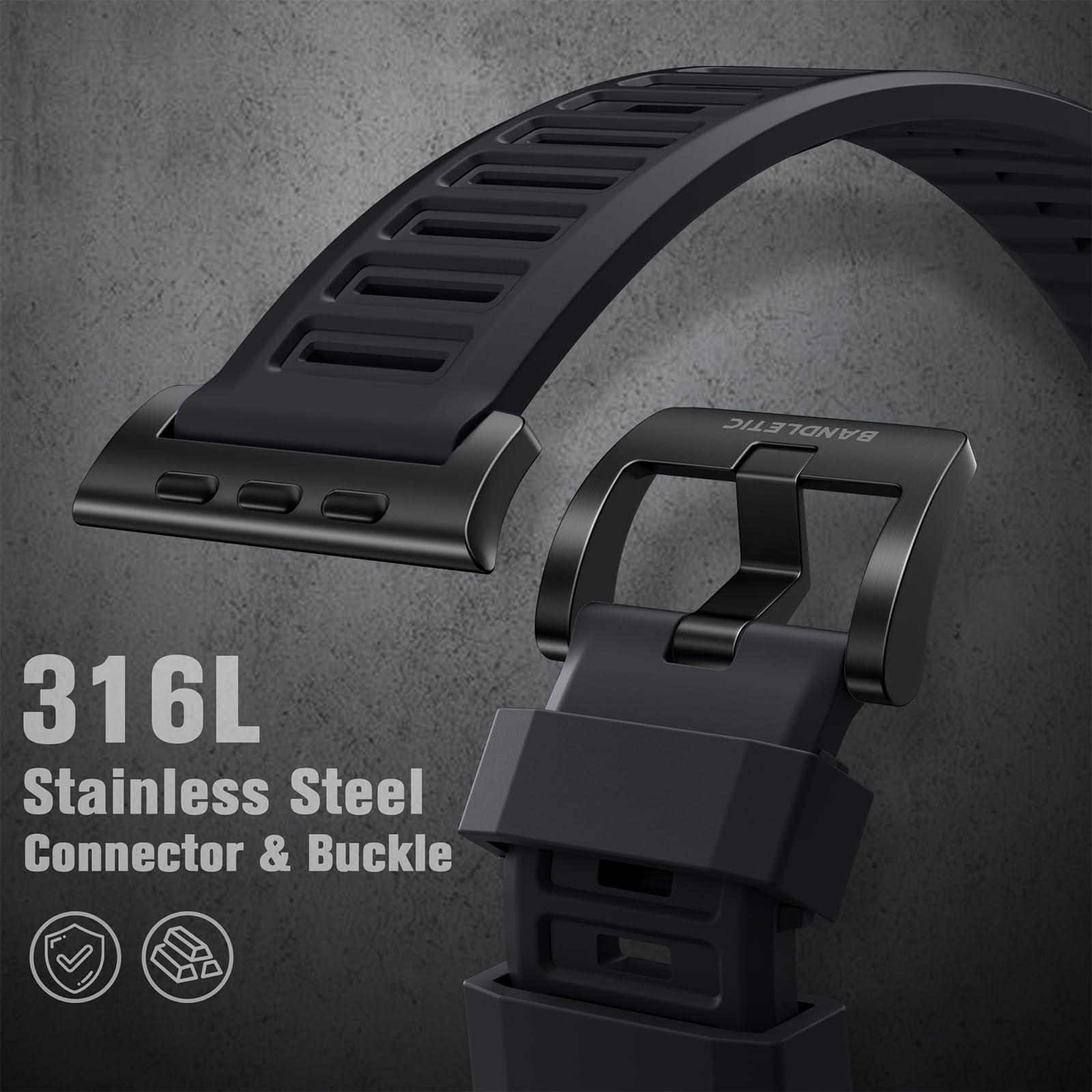 Bandletic Fidlock R-Nylon Magnetic Band + R-FKM Sport Band Compatible with Apple Watch Ultra 2/Ultra Band 49mm/46mm/45mm/44mm/42mm(3/2/1) - Image 8