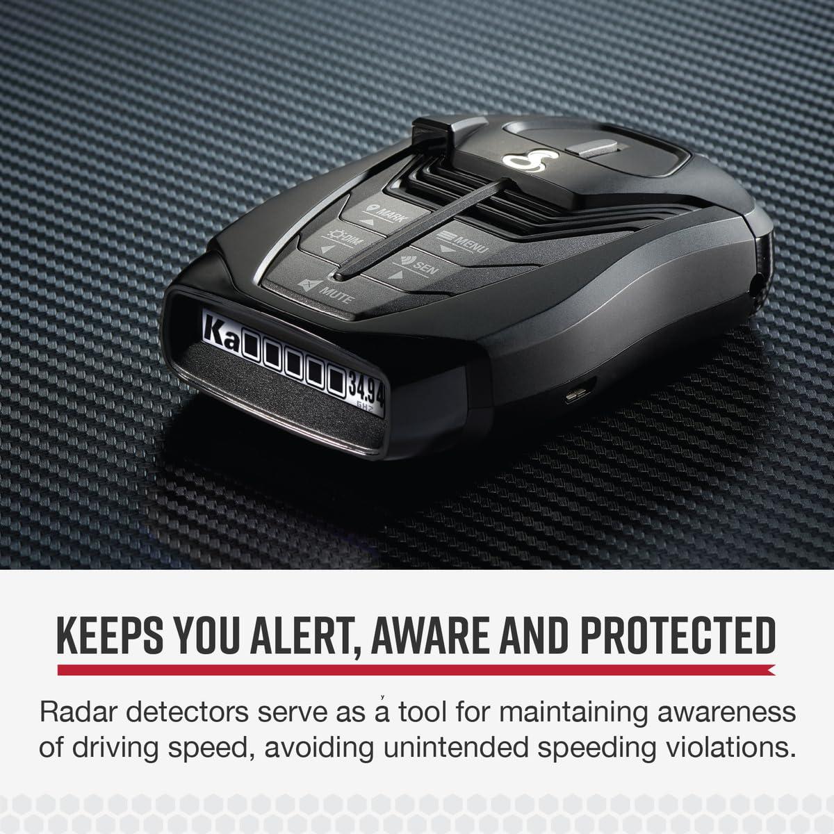Cobra RAD 480i Laser Radar Detector – Long Range Detection, Bluetooth, Apple CarPlay and Android Auto Compatible, LaserEye Front and Rear Detection, Digital Signal Processing, Black - Image 2