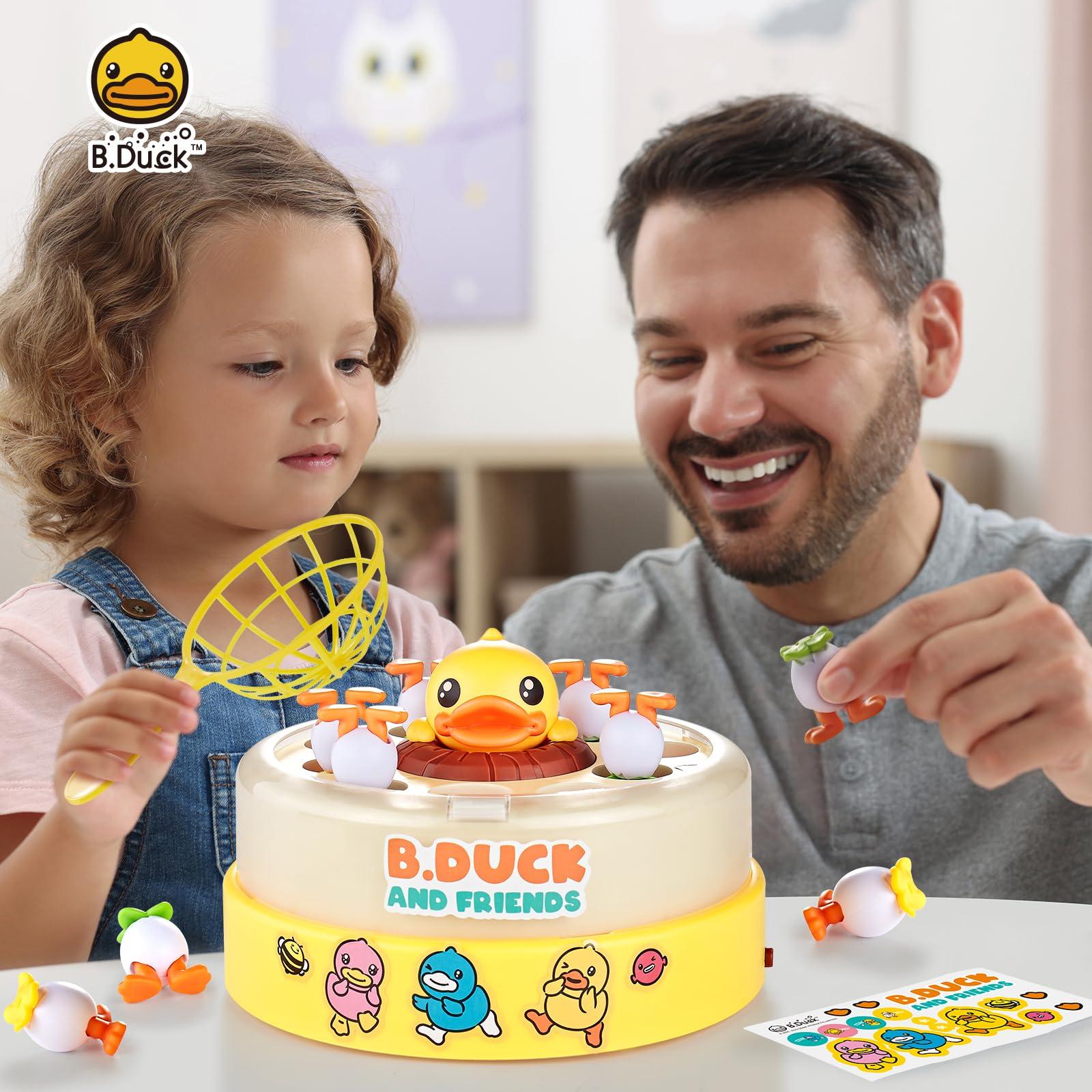 B.Duck Catch and Bounce Games Toys for Kids 3-5, B.Duck Board Games with 3 Nets for Kids 4-6, Birthday Gifts for Toddler Boys Girls 3 4 5 6 Years Old - Image 6