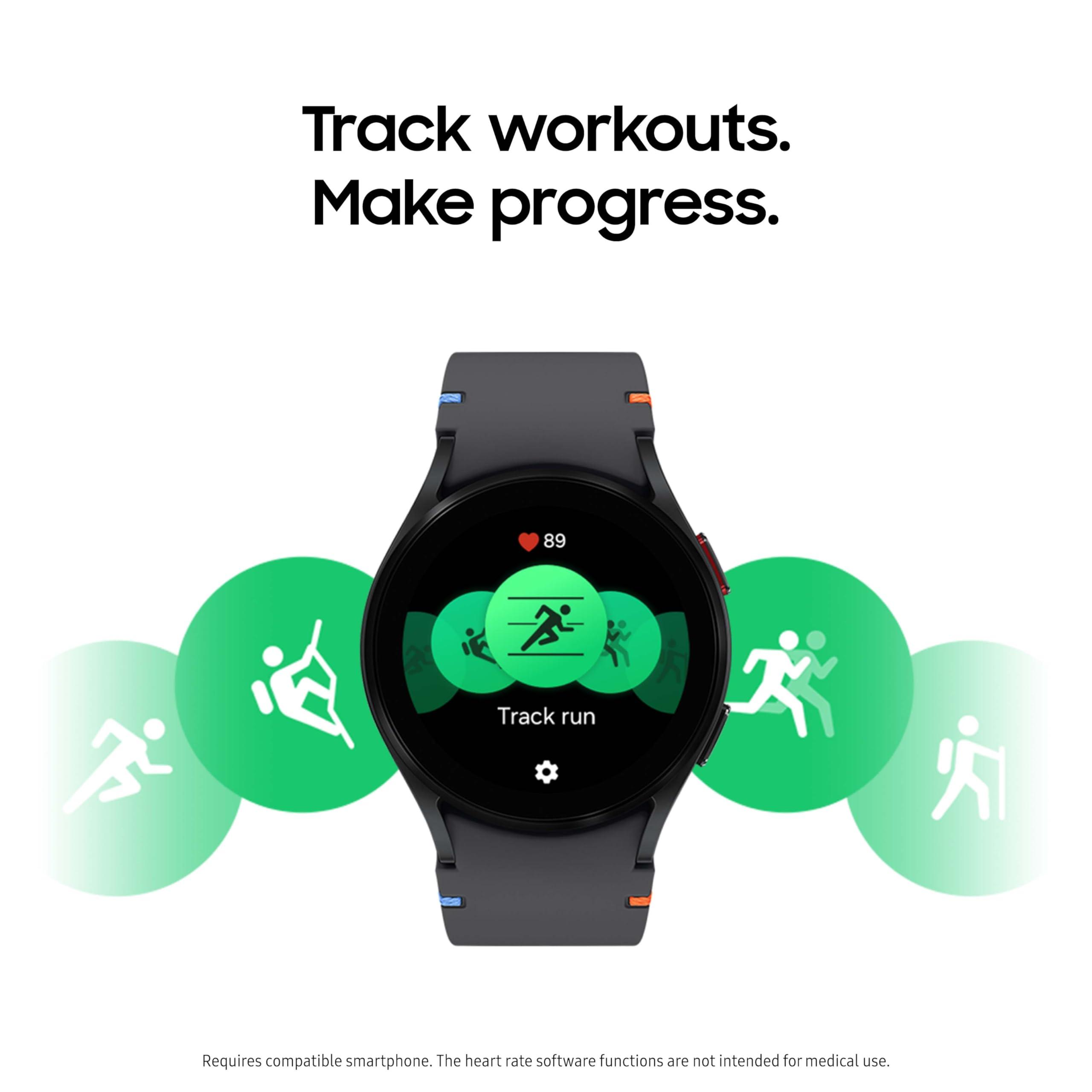 SAMSUNG Galaxy Watch FE 40mm Bluetooth AI Smartwatch w/Fitness Tracking, BIA Sensor, Personalized HR Zones, Heart Rate Tracker, Sleep Monitor, 2024, Silver [US Version, 1Yr Manufacturer Warranty] - Image 2
