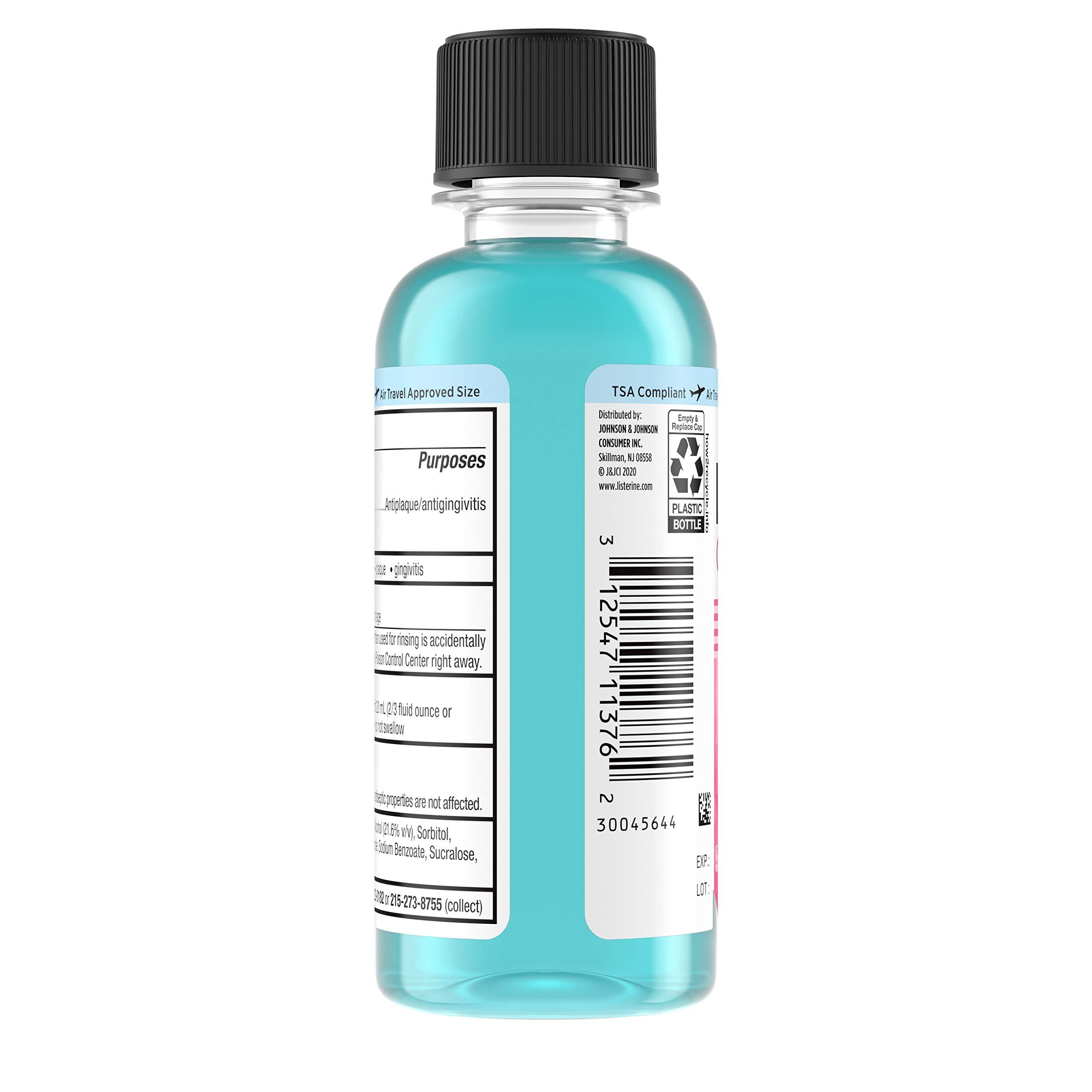 Listerine Gum Therapy Anti-Plaque & Gingivitis Travel Mouthwash, Glacier Mint, 95 mL 1 ea - Image 4