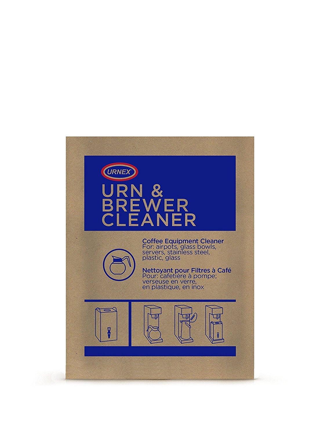 Urnex Original Urn and Brewer Cleaner - 100 (1 Ounce Packets) - Professional Coffee Equipment Cleaner for Air Pot Glass Bowl Server Stainless Steel Plastic Glass