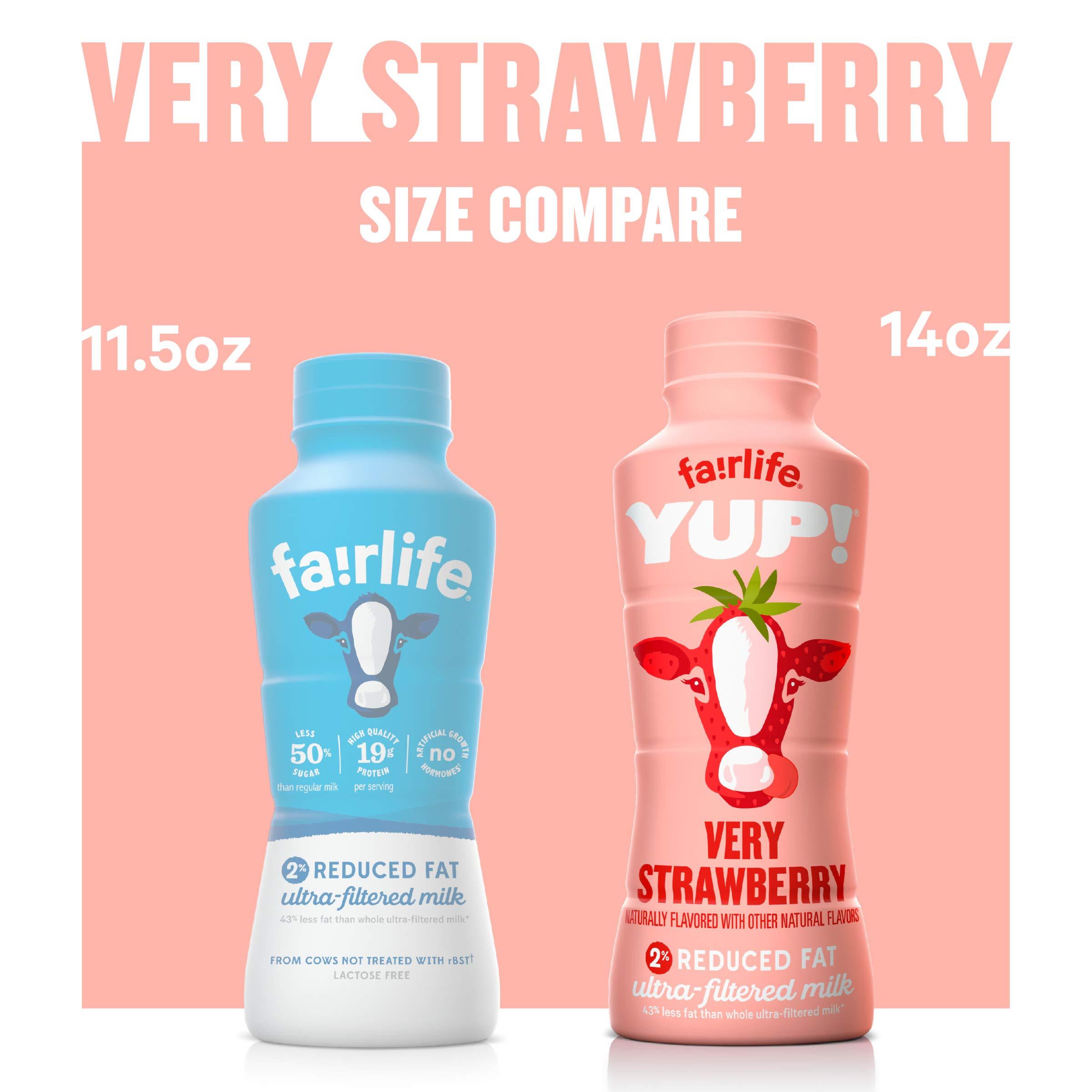 fairlife YUP! Low Fat, Ultra-Filtered Milk, Very Strawberry Flavor, All Natural Flavors (Packaging May Vary), 14 Fl Oz (Pac-k of 12) - Image 6
