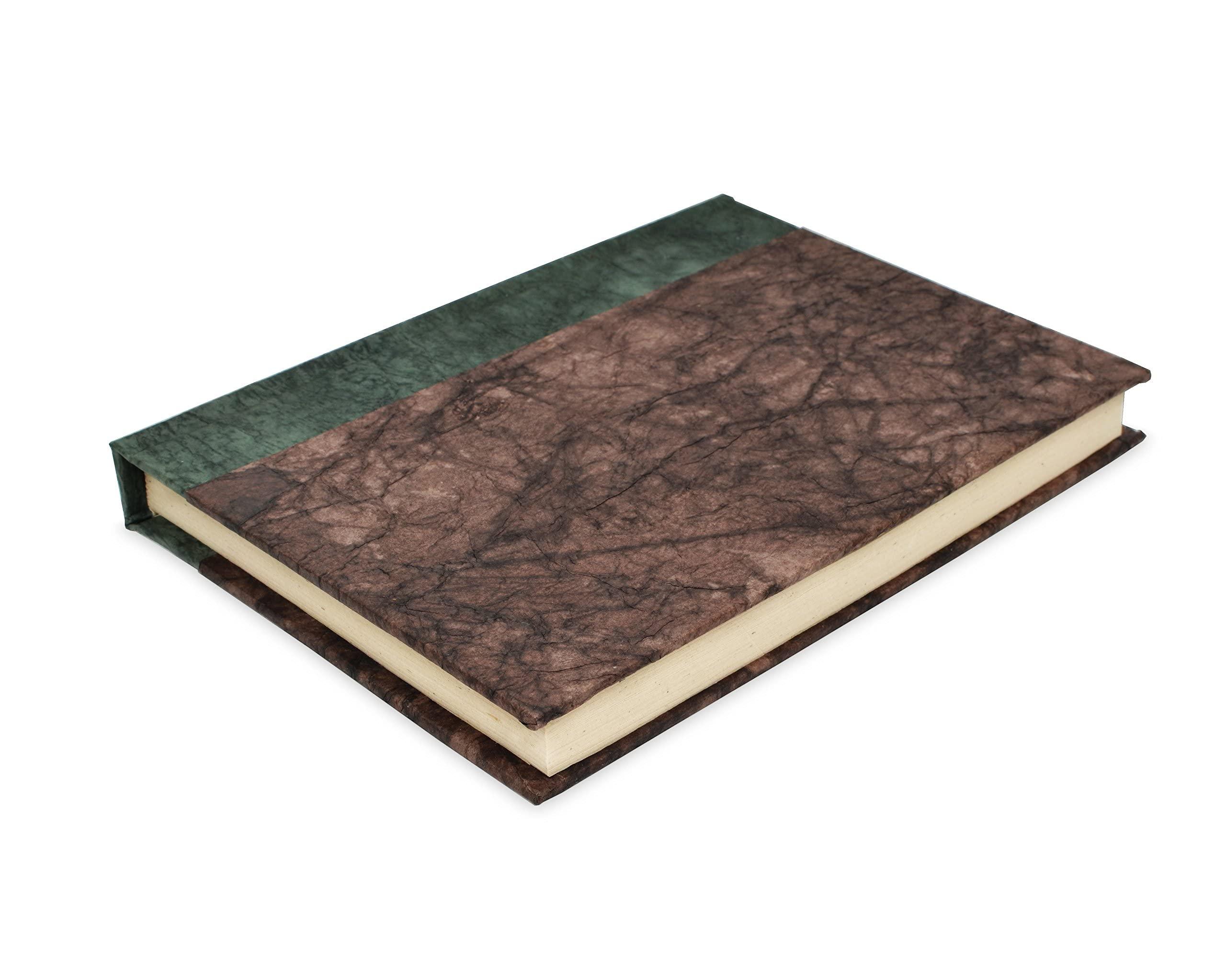 Kathmandu Valley Co. Nepali Eco Writing Journal with Vintage Handmade Lokta Paper, Clean-cut, Made in the Himalayas of Nepal, 6x9 Inches (Walnut, Standard) - Image 5