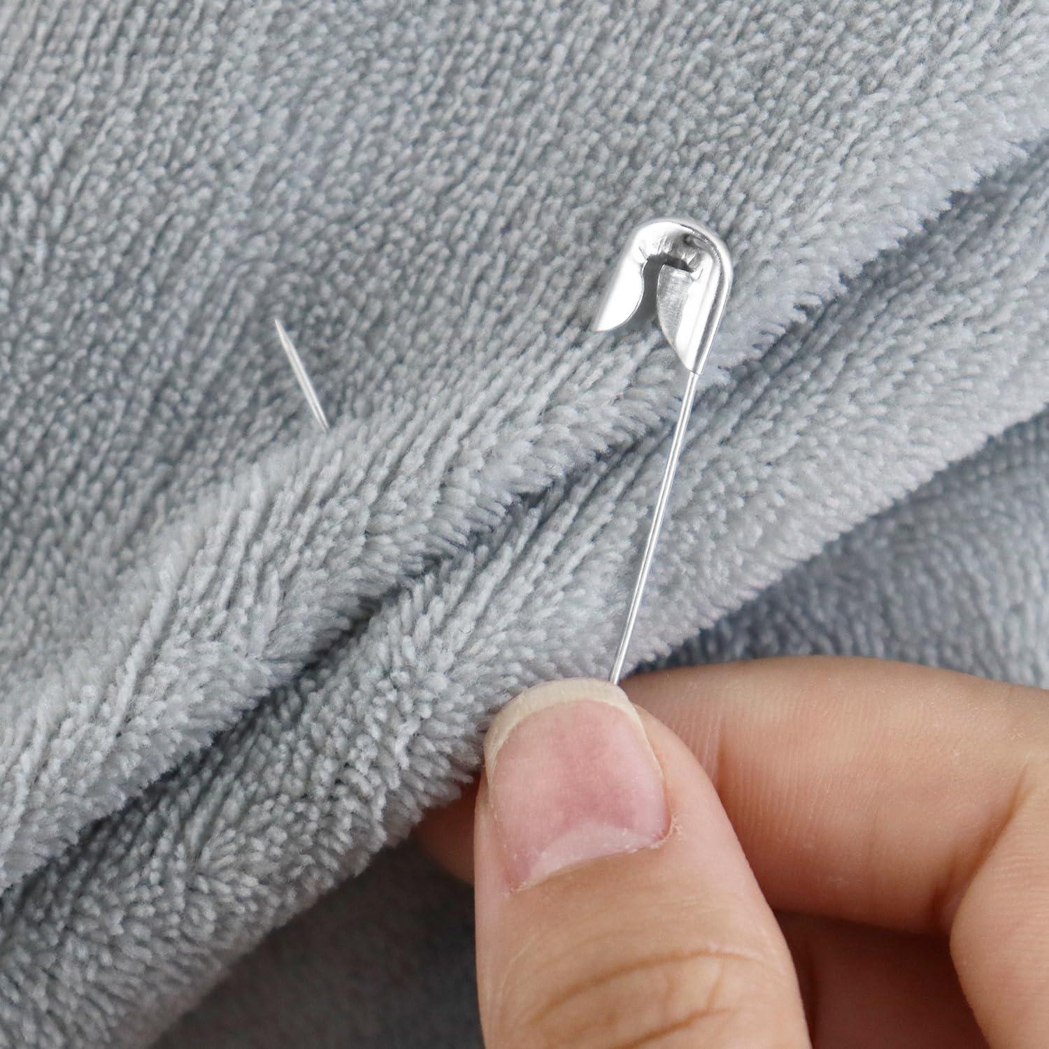 100 Pack Silver Safety Pins Assorted, Galvanized Steel Bulk Safety Pins for Sewing, Clothes, Arts & Craft (1.5 Inch / 38 mm) - Image 4