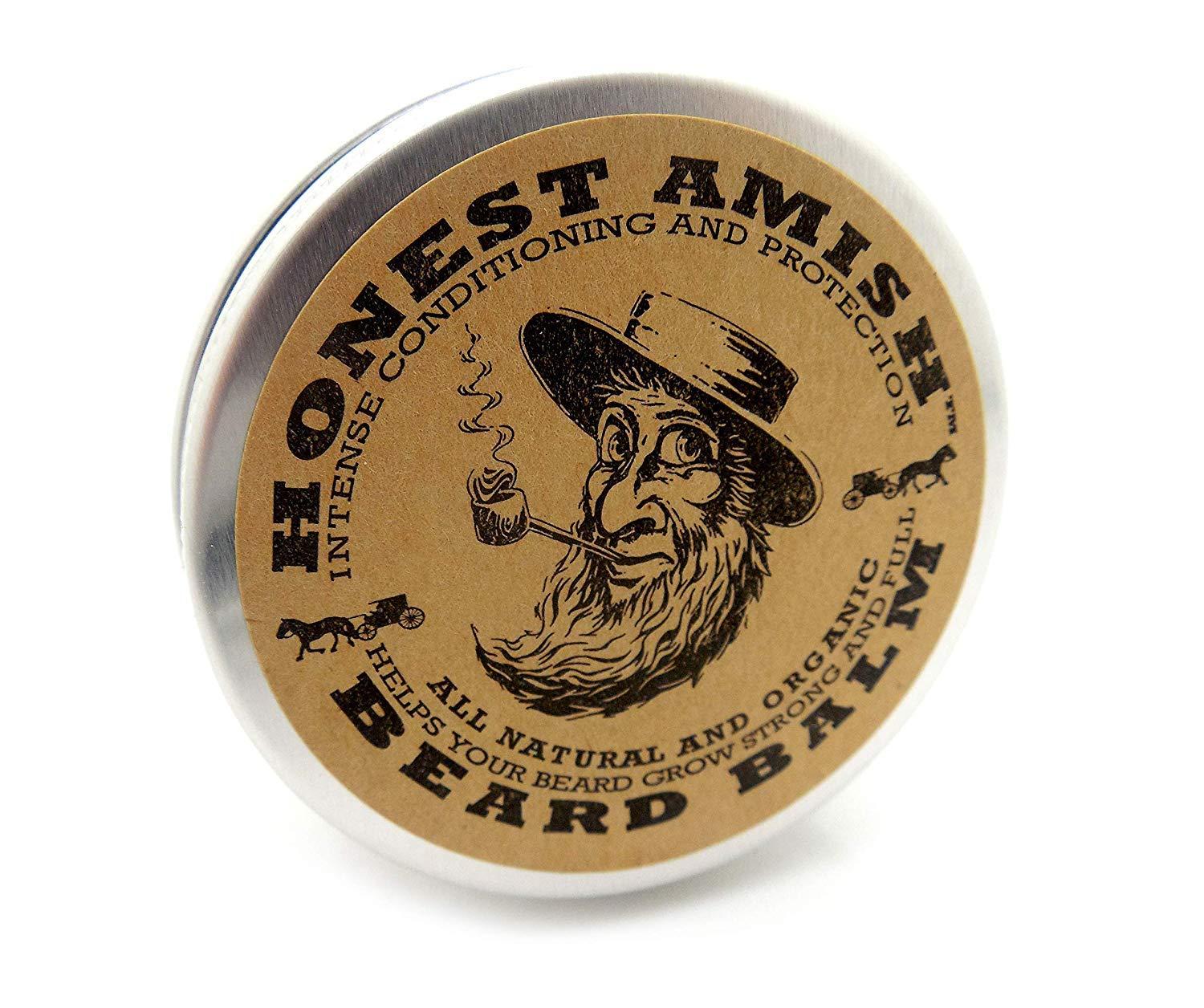 Honest Amish Beard Balm Leave-in Conditioner - Made with only Natural and Organic Ingredients - 2 Ounce Tin - Image 2
