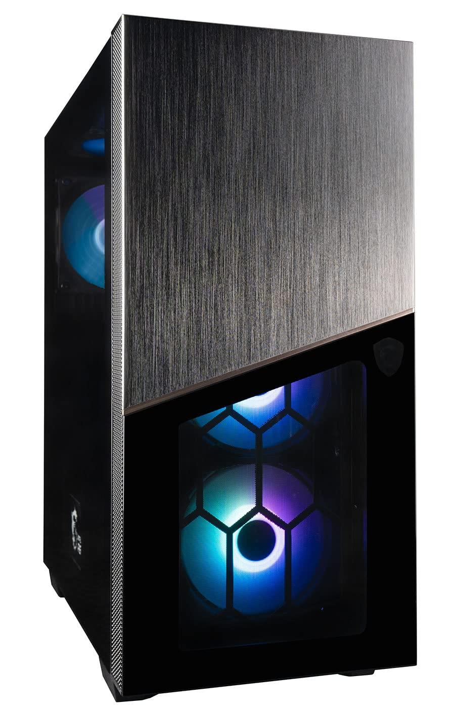 MPG Infinite X Gaming Desktop (NVD GeForce RTX 5090 32GB, AMD 8-Core Ryzen 7 9800X3D Processor, 96GB DDR5 RAM, 2x2TB Gen4 NVMe SSD, WiFi, Windows 11 Pro) RGB Gamer PC Computer