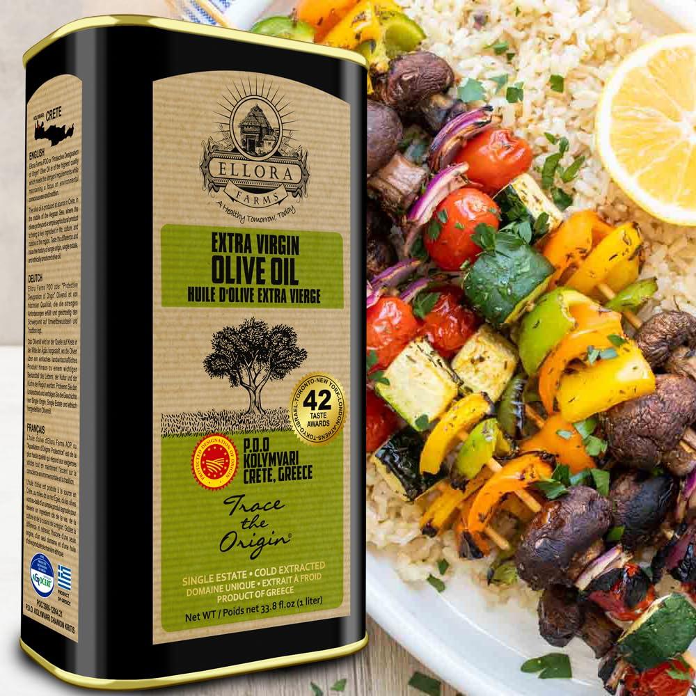 Ellora Farms Single Estate Traceable Extra Virgin Olive Oil 1 Liter PDO Tins | 2 Pack - Image 6