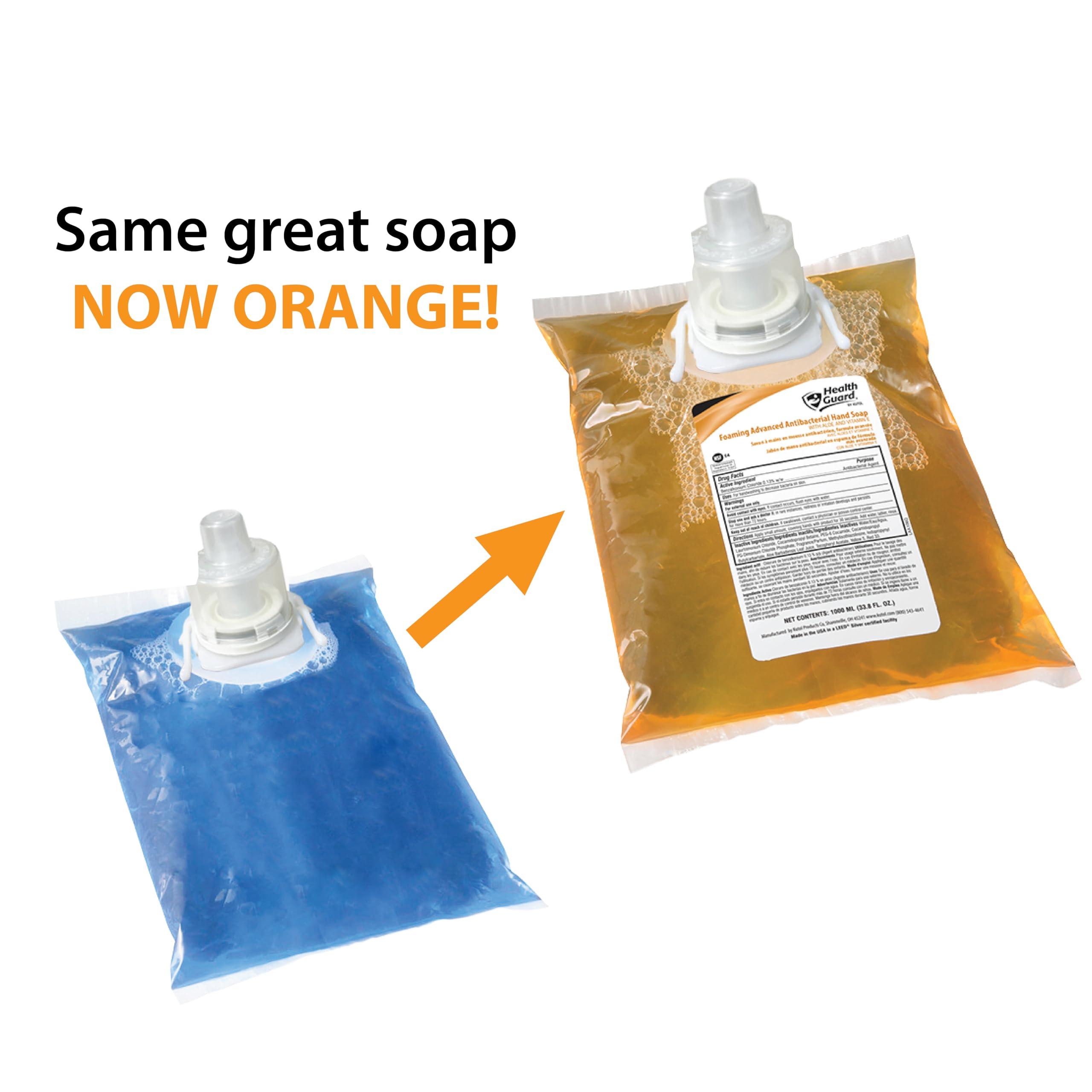 Health Guard Foaming Antibacterial Hand Soap #21352, for use with discontinued Member's Mark/Sam's Club/Ecolab soap dispenser, same formula as discontinued soap #915169, 4/1000 mL refill bags - Image 2