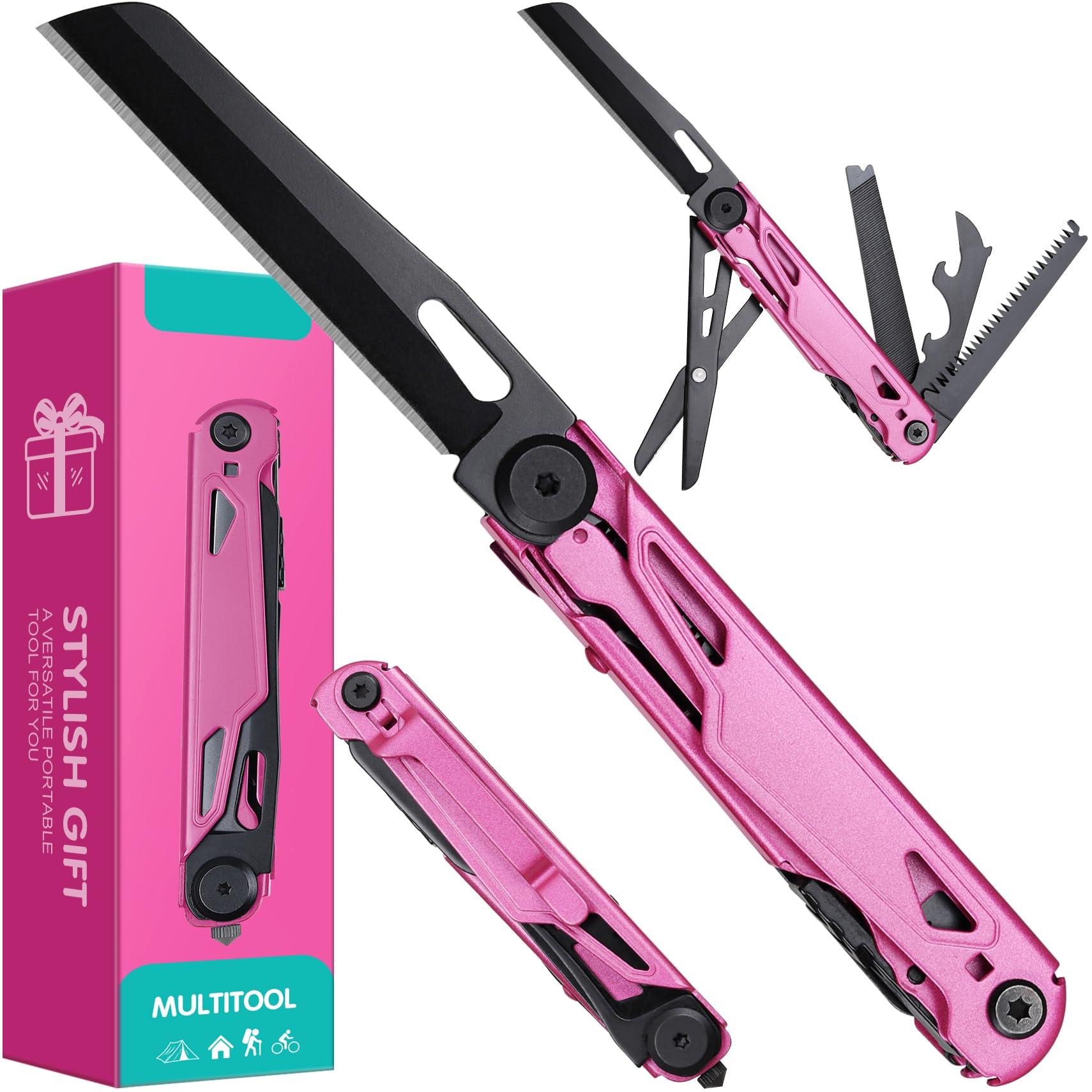 Self Defense Pocket Knife for Women - Stocking Stuffers for Women, Pink Self Defense Knife - Pocket Knives for Woman - Gifts for Woman Wife Mom Girlfriend, Mothers Day Gifts