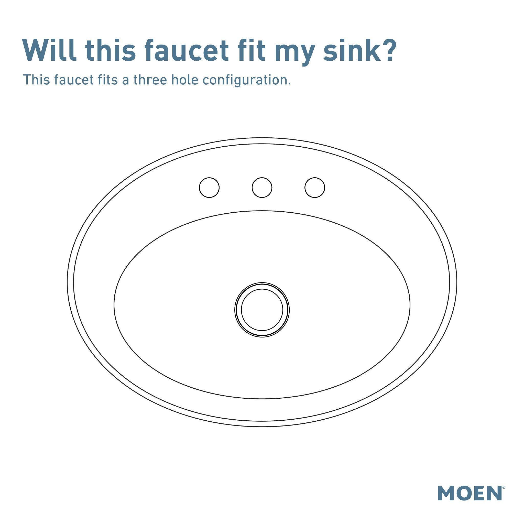 Moen Eva Brushed Nickel Two-Handle 4-Inch Centerset Bathroom Faucet with Drain Assembly, Bathroom Faucets for Sink 3-Hole, 6410BN - Image 4