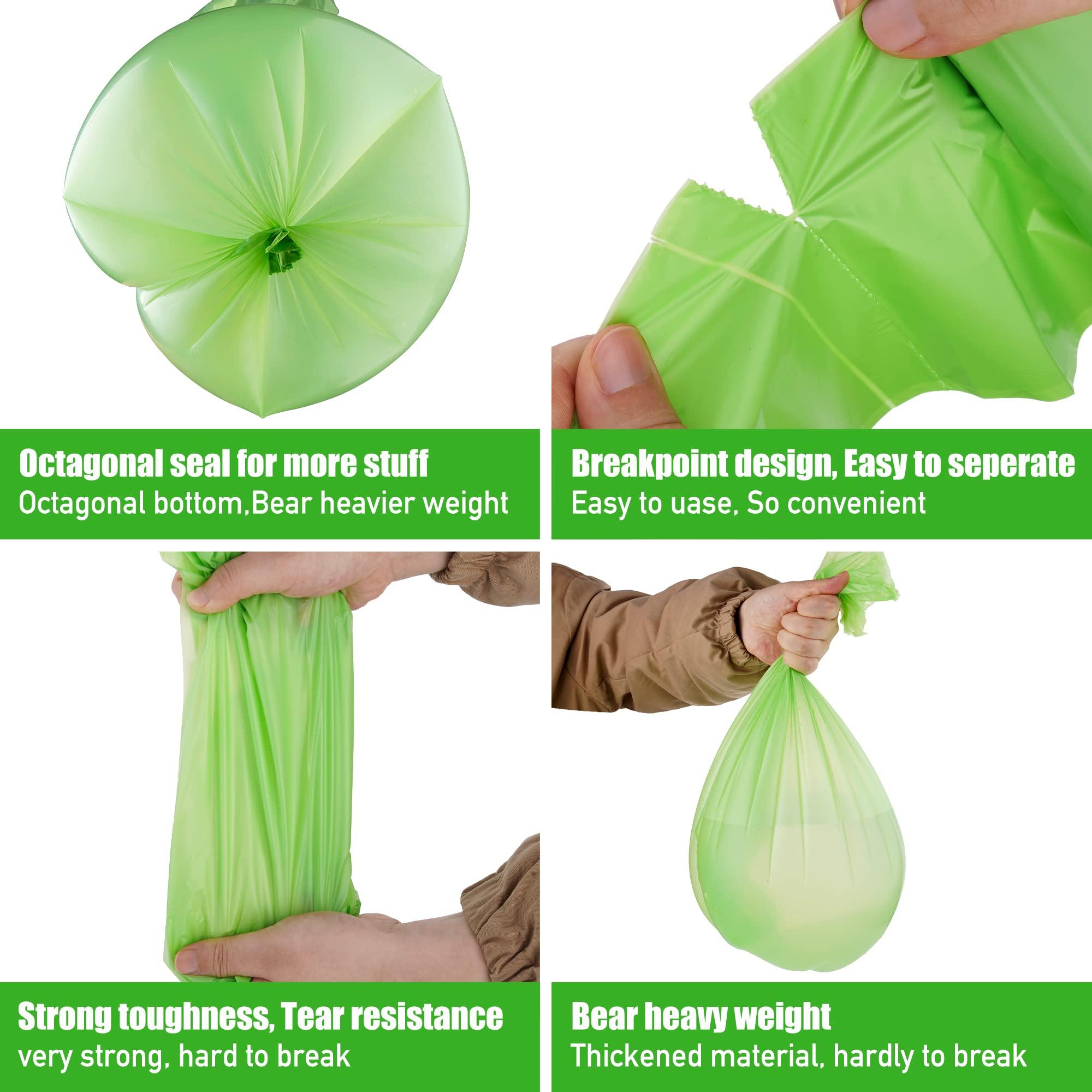 JENCENBIO Compost Bags, 8 Gallons, 30Liter, Extra Thick 0.87 Mils, Biodegradable Food scrap waste bags with US BPI ASTM D6400 and Europe OK Compost Home Certified - Image 3