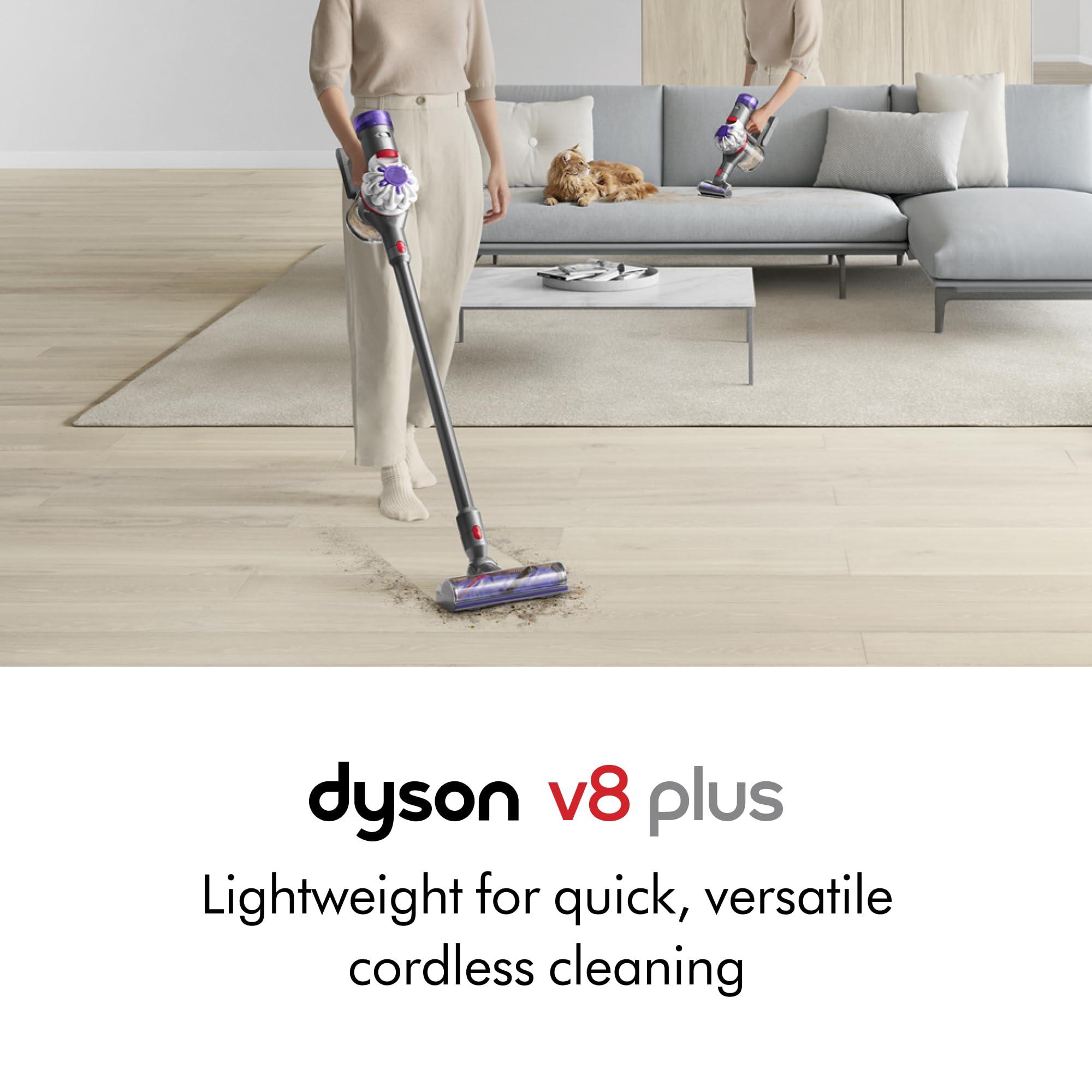 Dyson V8 Plus Cordless Vacuum, Silver/Nickel - Image 2