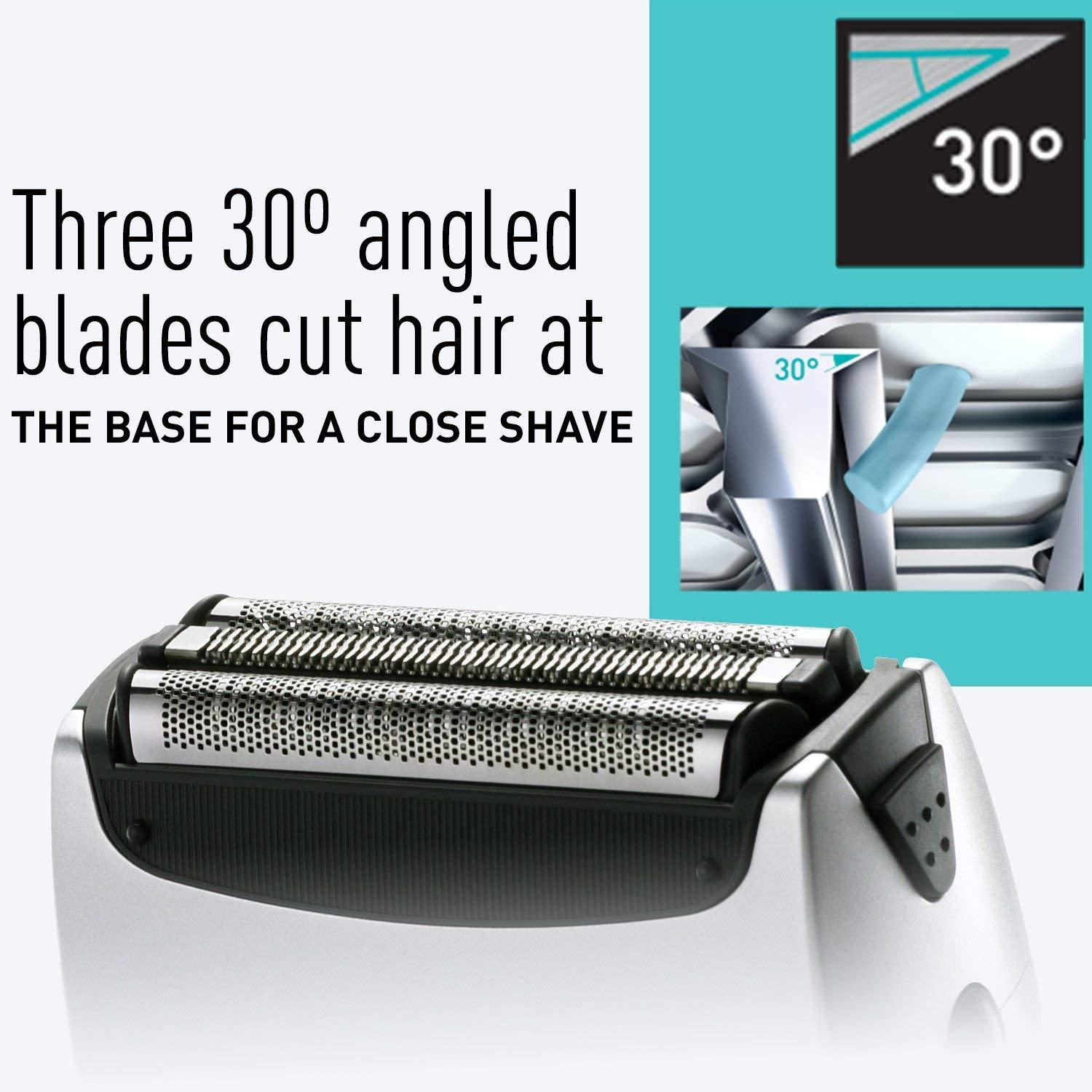 Panasonic ES-RT51-S Arc3 Wet/Dry 3-Blade Pivoting Head Built-in Pop-up Trimmer Cordless Electric Razor for Smooth and Comfortable Shave Travel Pouch Included - Image 2