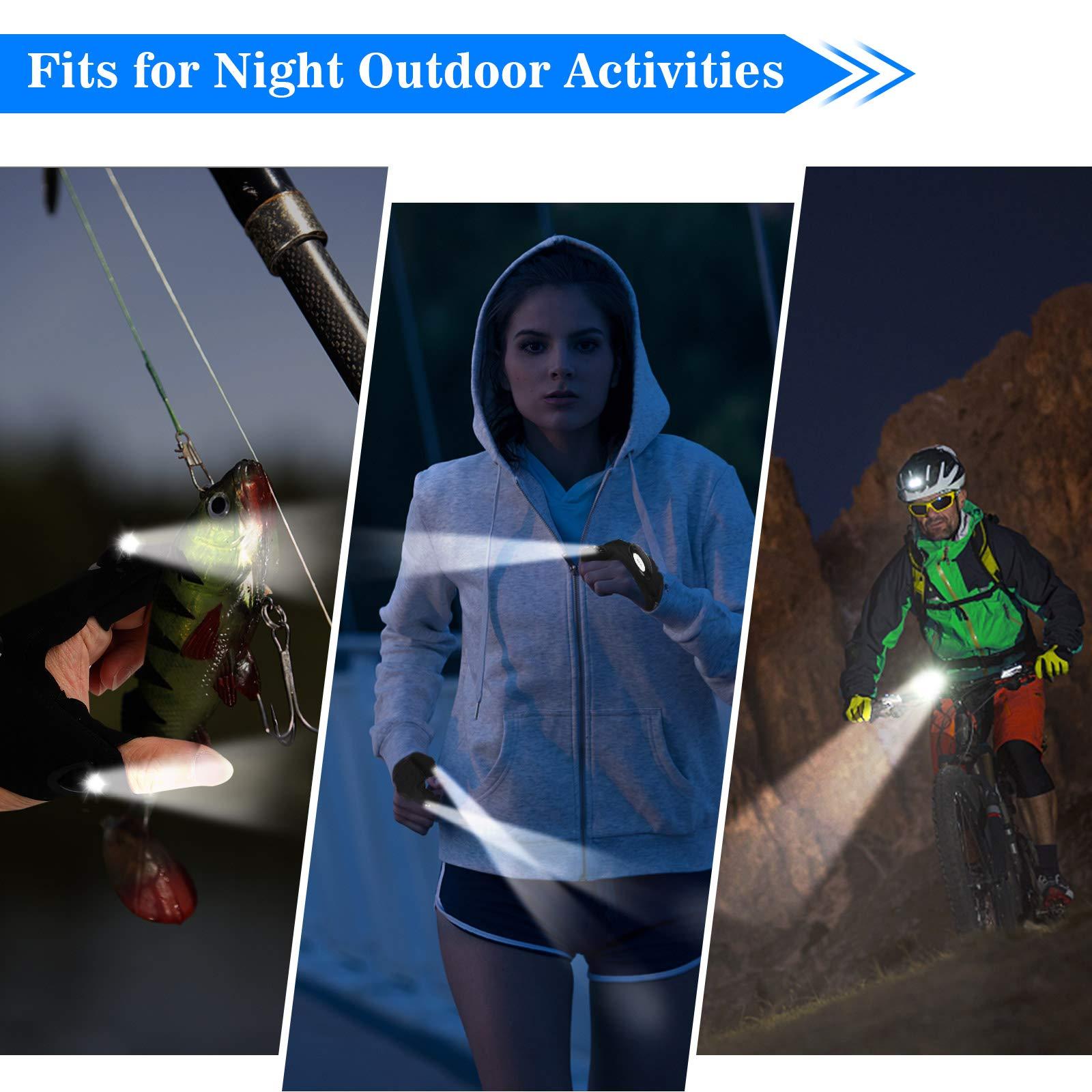 MOIPEJO LED Flashlight Gloves, Gifts for Men Him Boyfriend Husband, Cool Gadget Finger Lights Waterproof for Camping Fishing Repairing, Fathers Day Christmas Birthday Gift - Image 5