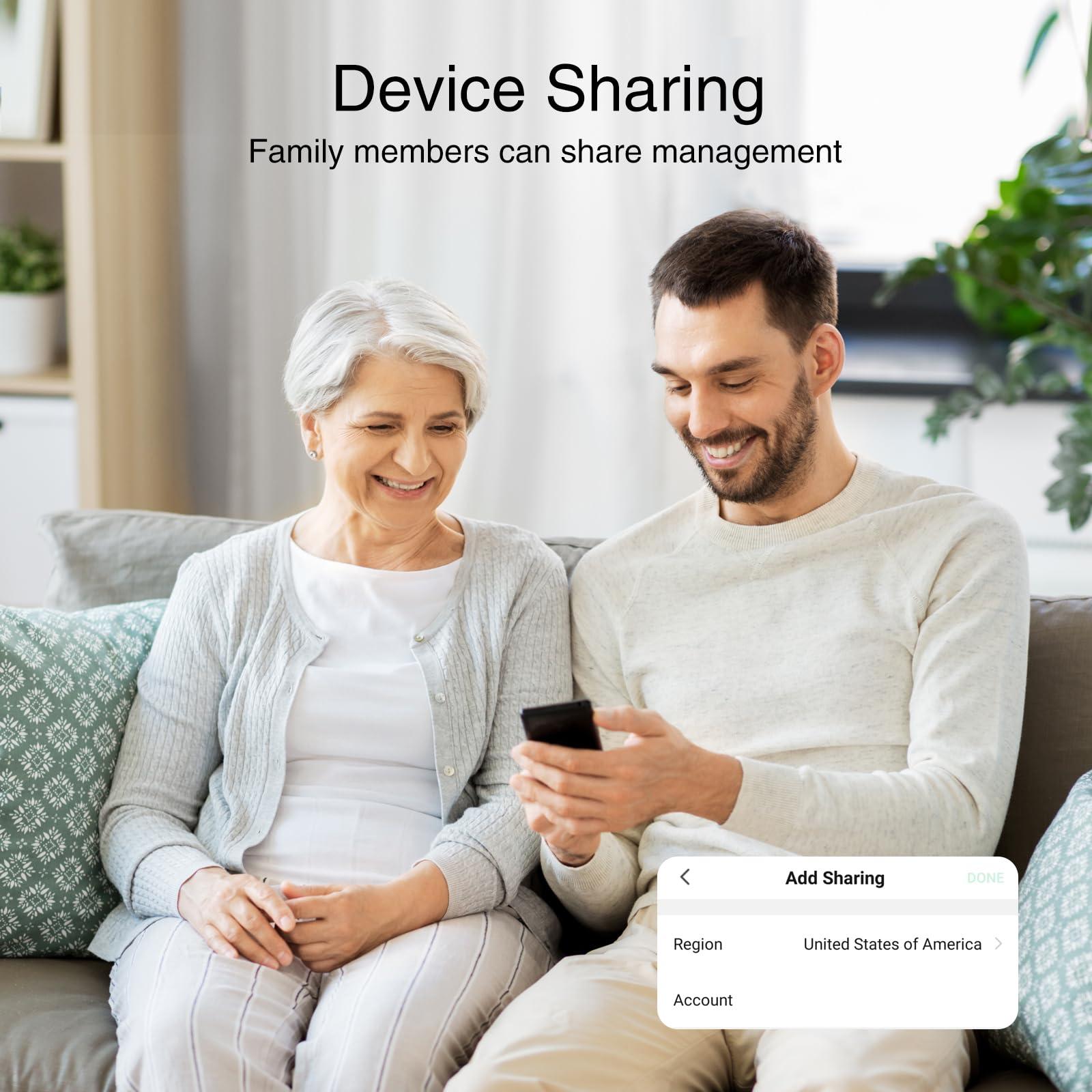 GHome Smart Plug, WiFi Smart Plugs Work with Alexa and Google Home, Smart WiFi Outlet with Remote Control and Timer Function, 2.4GHz Wi-Fi Only, No Hub Required, ETL FCC Listed, White (4 Pack) - Image 6