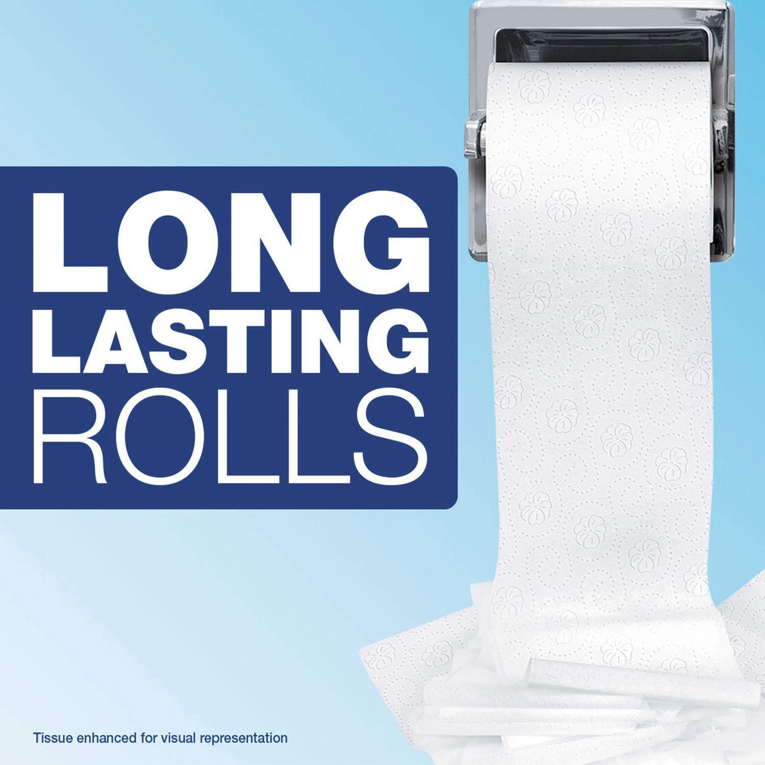 Charmin Commercial Bathroom Tissue, Septic Safe, Individually Wrapped, 2-Ply, White, 450 Sheets/roll, 75 Rolls/carton - Image 5