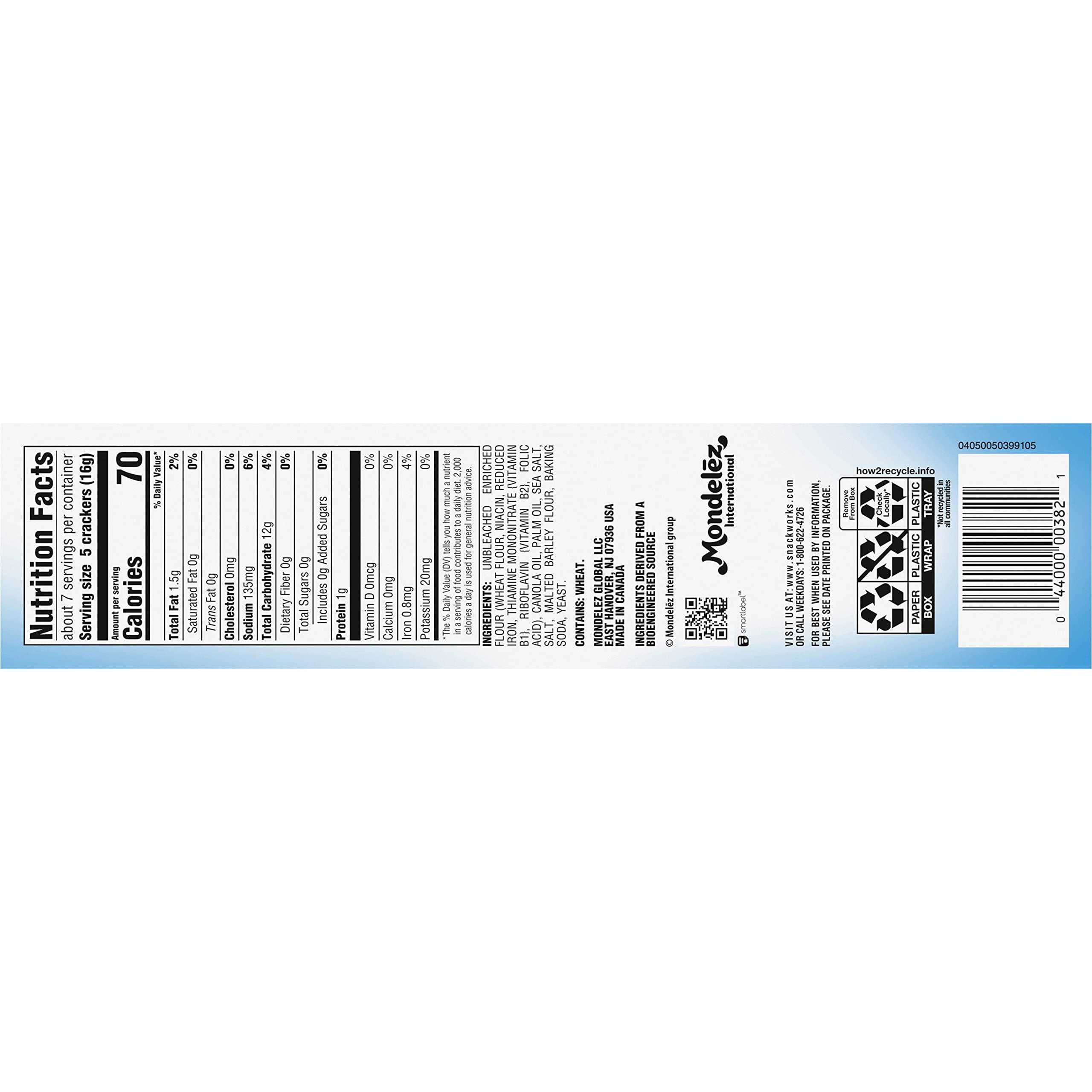 Premium Original Saltine Crackers, Lunch Snacks, Bulk Snacks, 12 - 4 oz Boxes - Image 17