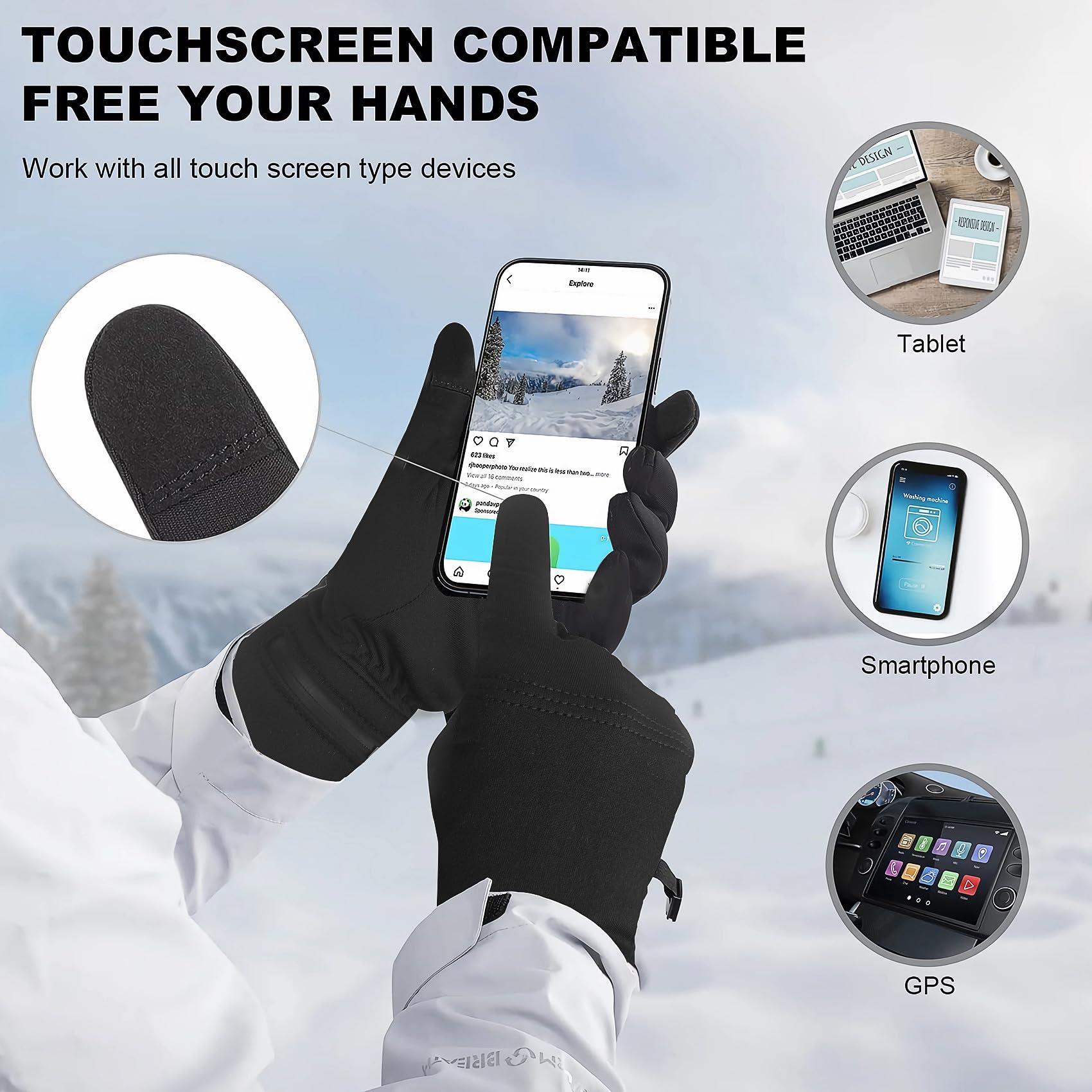 DAY WOLF Heated Glove Liners Electric Gloves for Men Women Rechargeable Battery Hand Warmer for Winter Sports Snow Biking Riding Skiing Cycling Hunting Snowboarding - Image 3