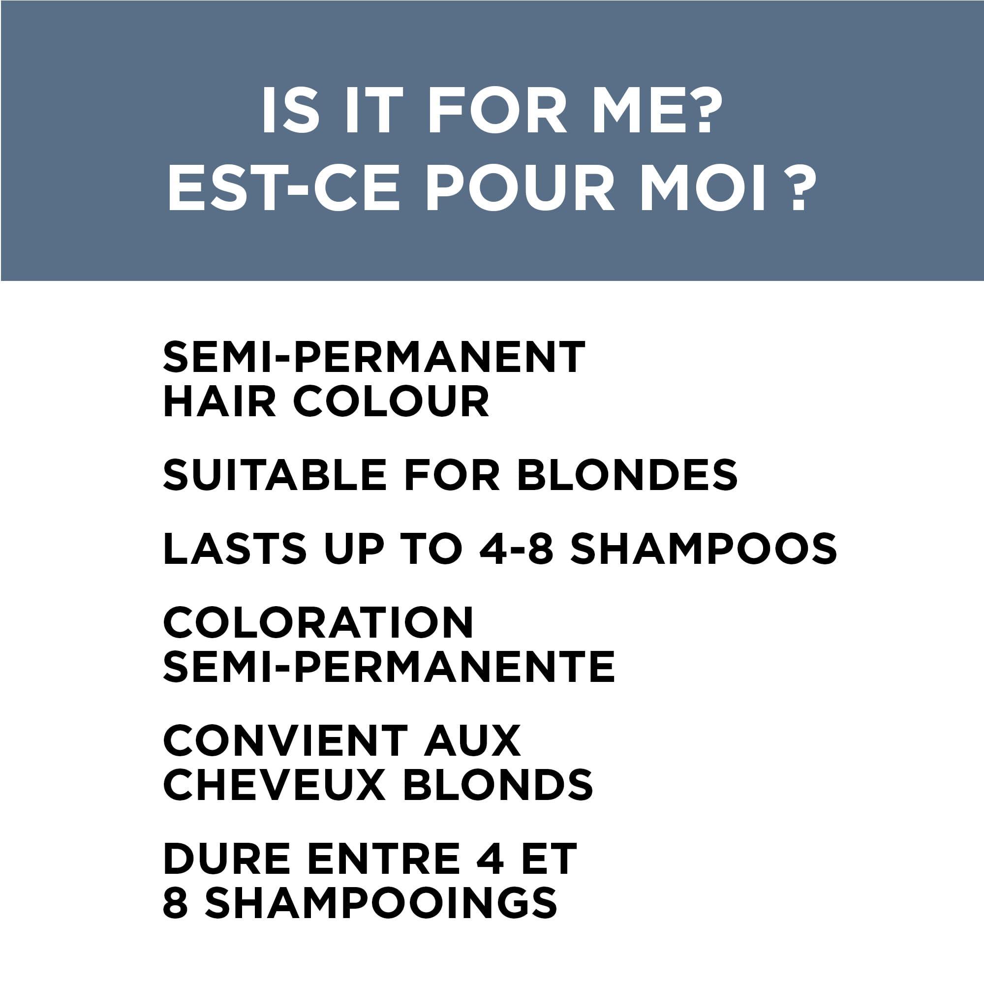 L'Oreal Paris Colorista Semi Permanent Hair Color for Bleached or Blonde Hair, Color Depositing Hair Mask Formula, Blue - Image 6