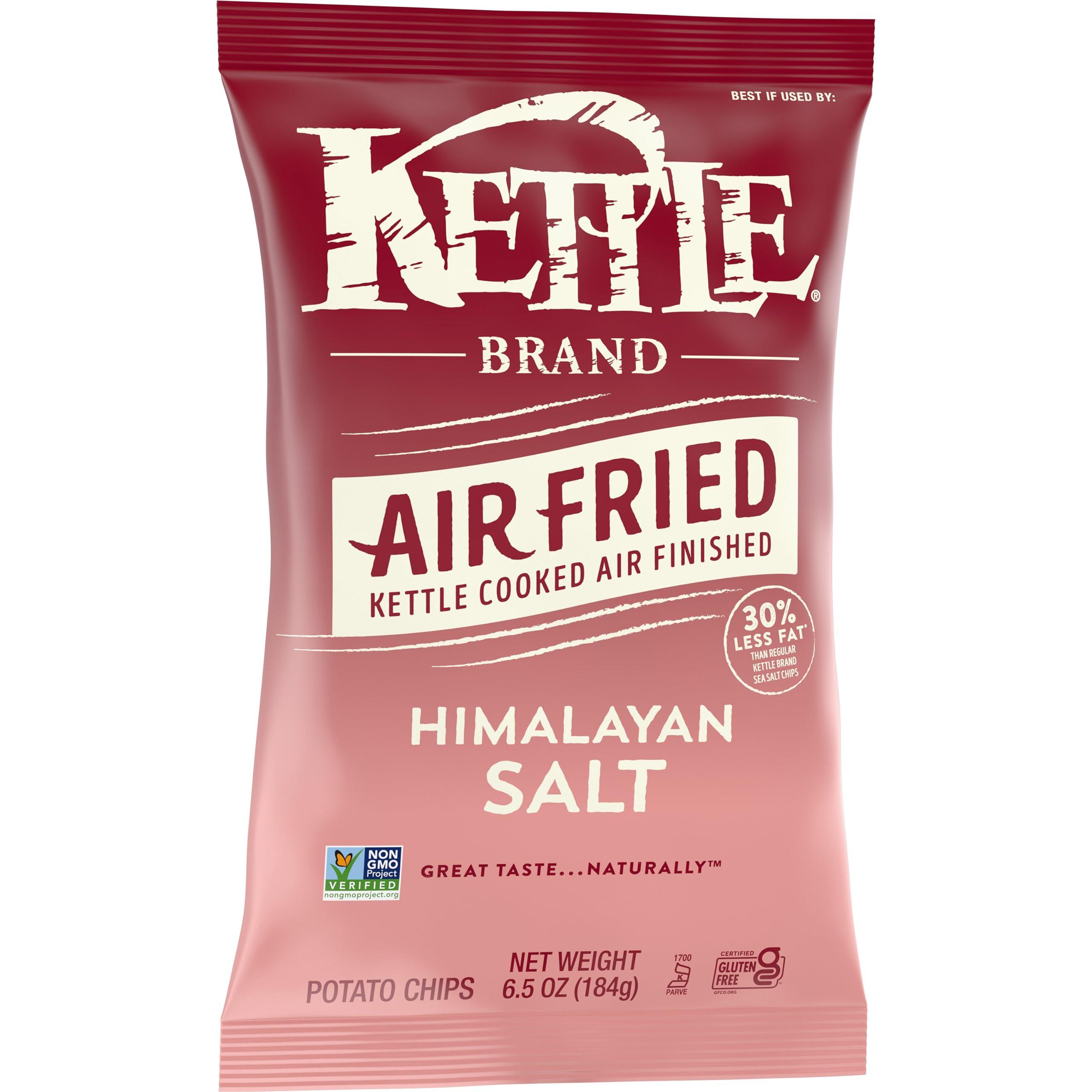 Kettle Brand Potato Chips, Air Fried Himalayan Salt Kettle Chips, 6.5 Oz Bag - Image 7