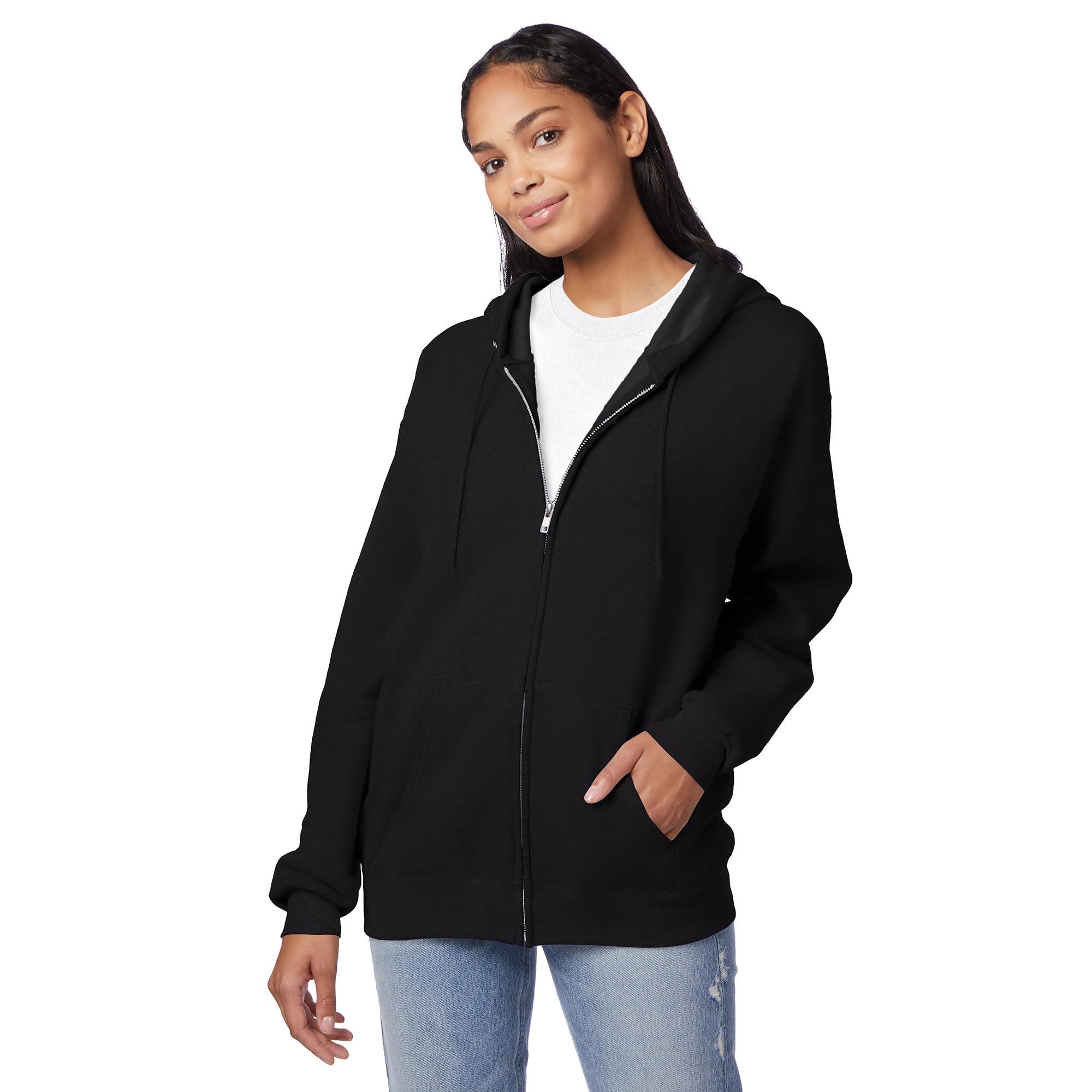 Hanes Men's EcoSmart Fleece Full-Zip Hoodie Sweatshirt - Image 3